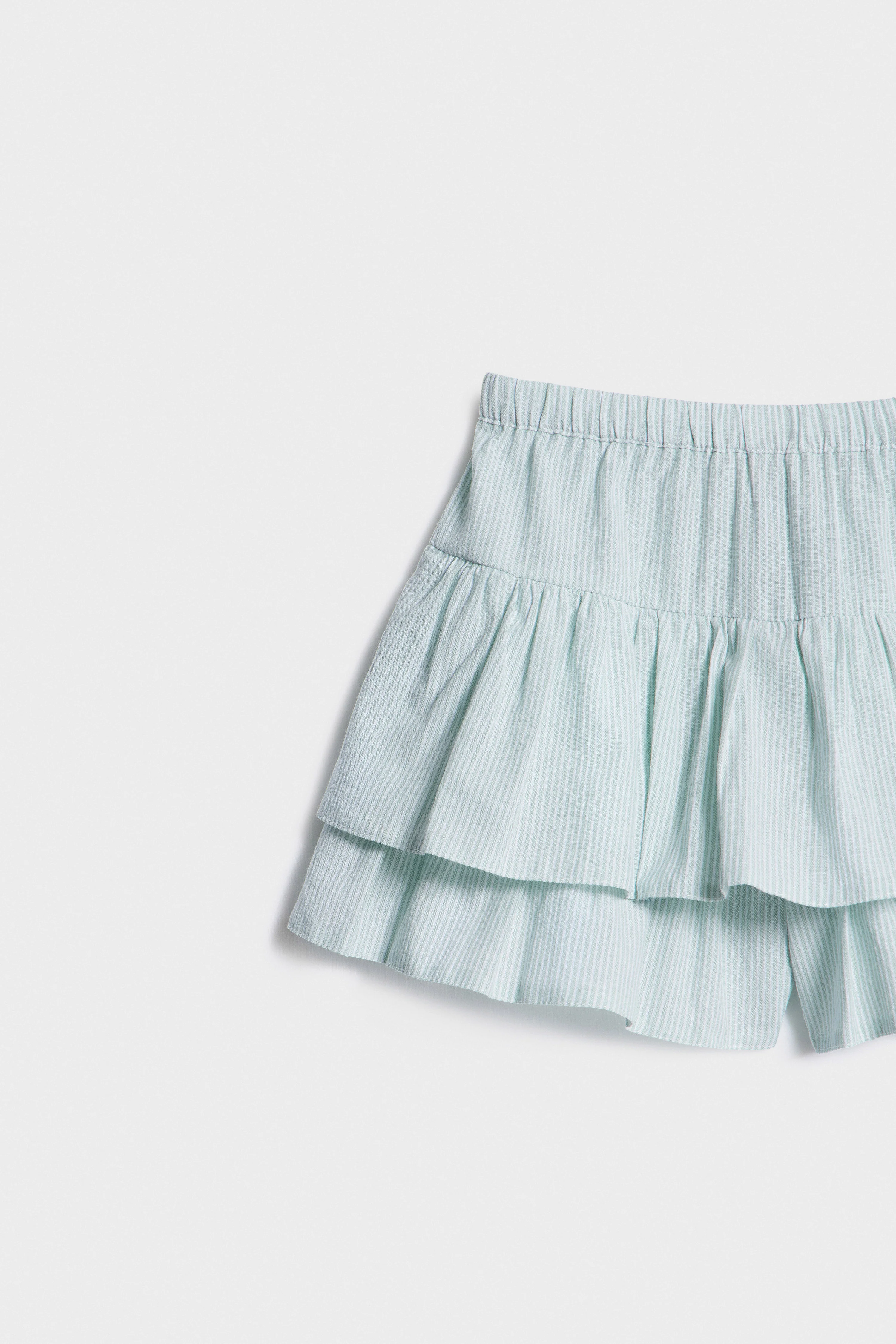 FLOUNCED COTTON-BLEND SHORTS - Image 7