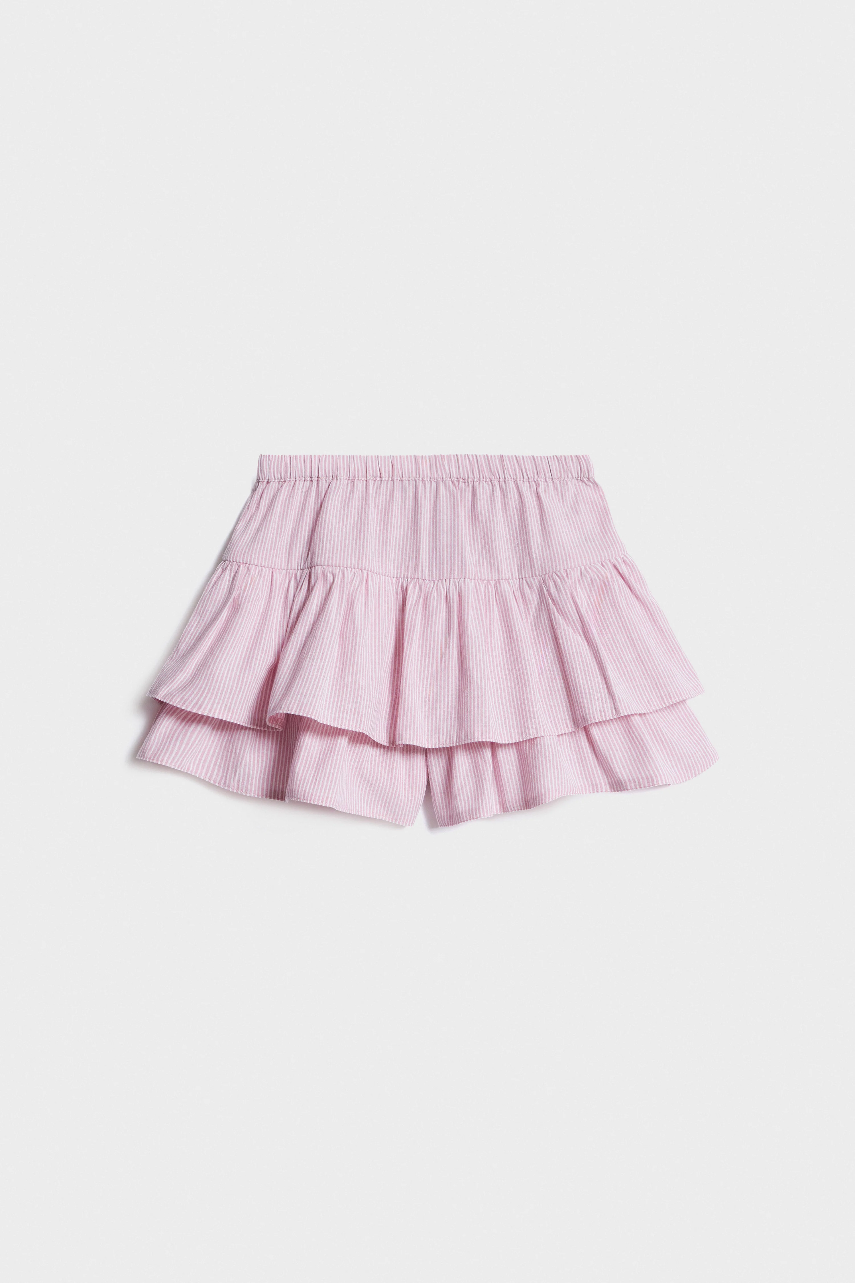 FLOUNCED COTTON-BLEND SHORTS - Image 4