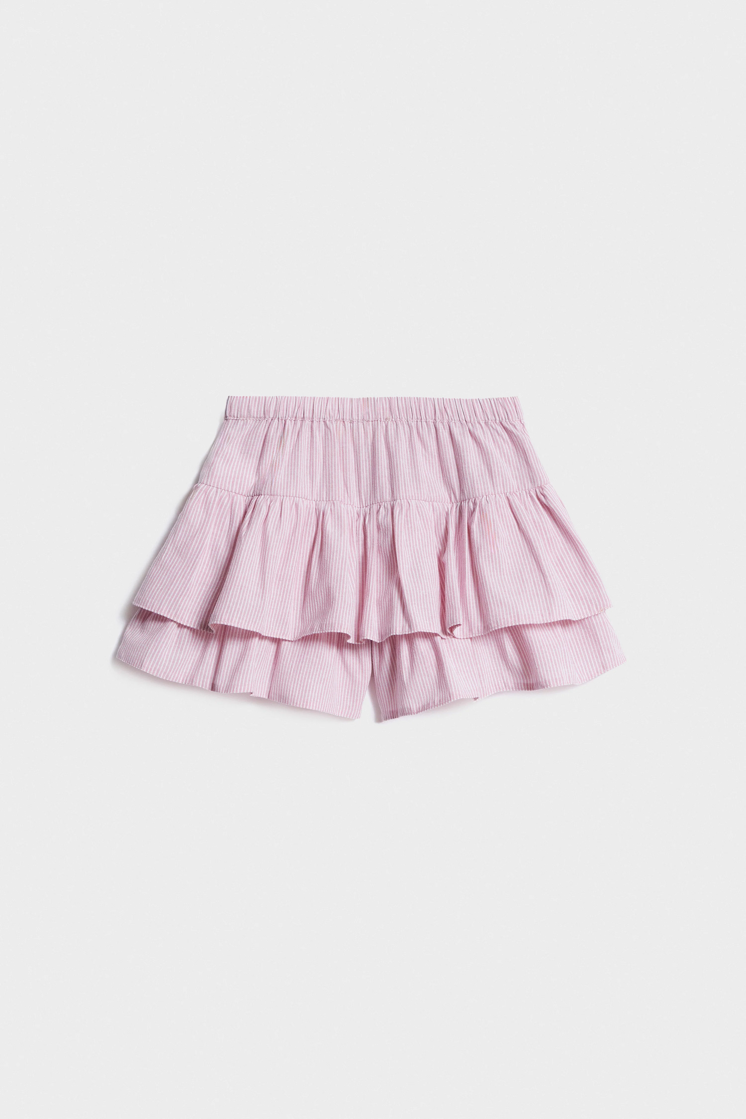 FLOUNCED COTTON-BLEND SHORTS - Image 5