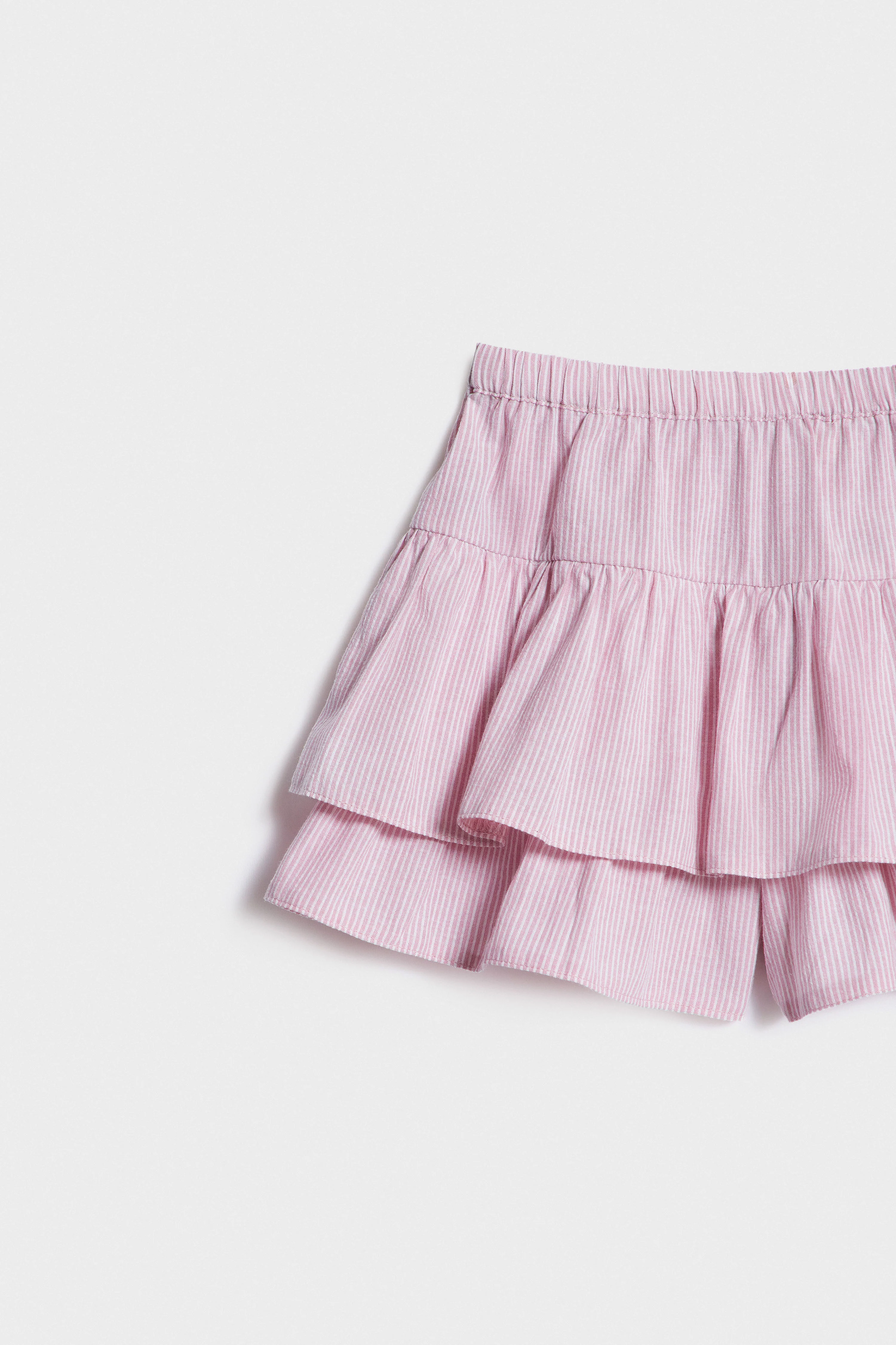 FLOUNCED COTTON-BLEND SHORTS - Image 6