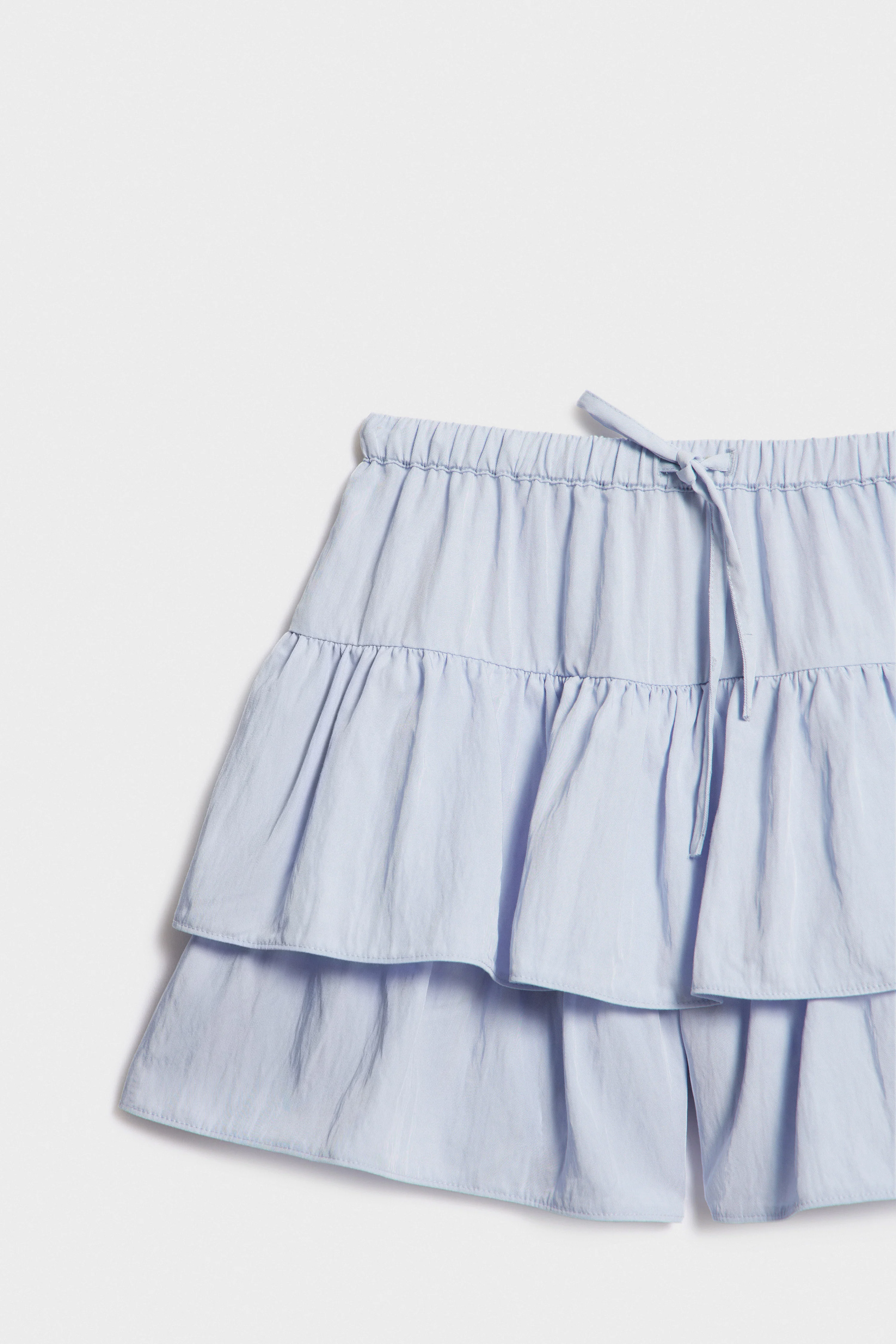 FLOUNCED VISCOSE-BLEND SHORTS - Image 6