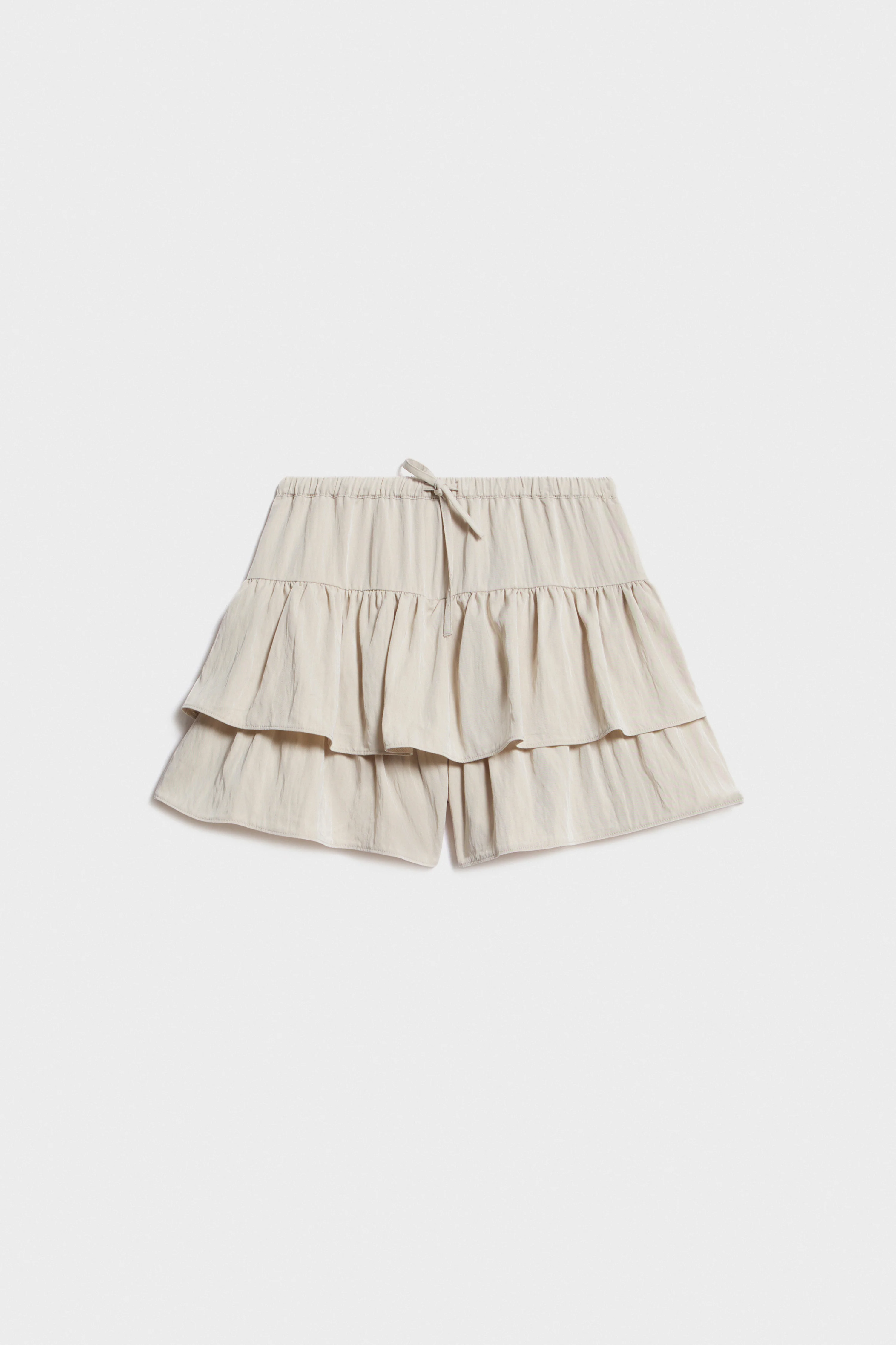 FLOUNCED VISCOSE-BLEND SHORTS - Image 5