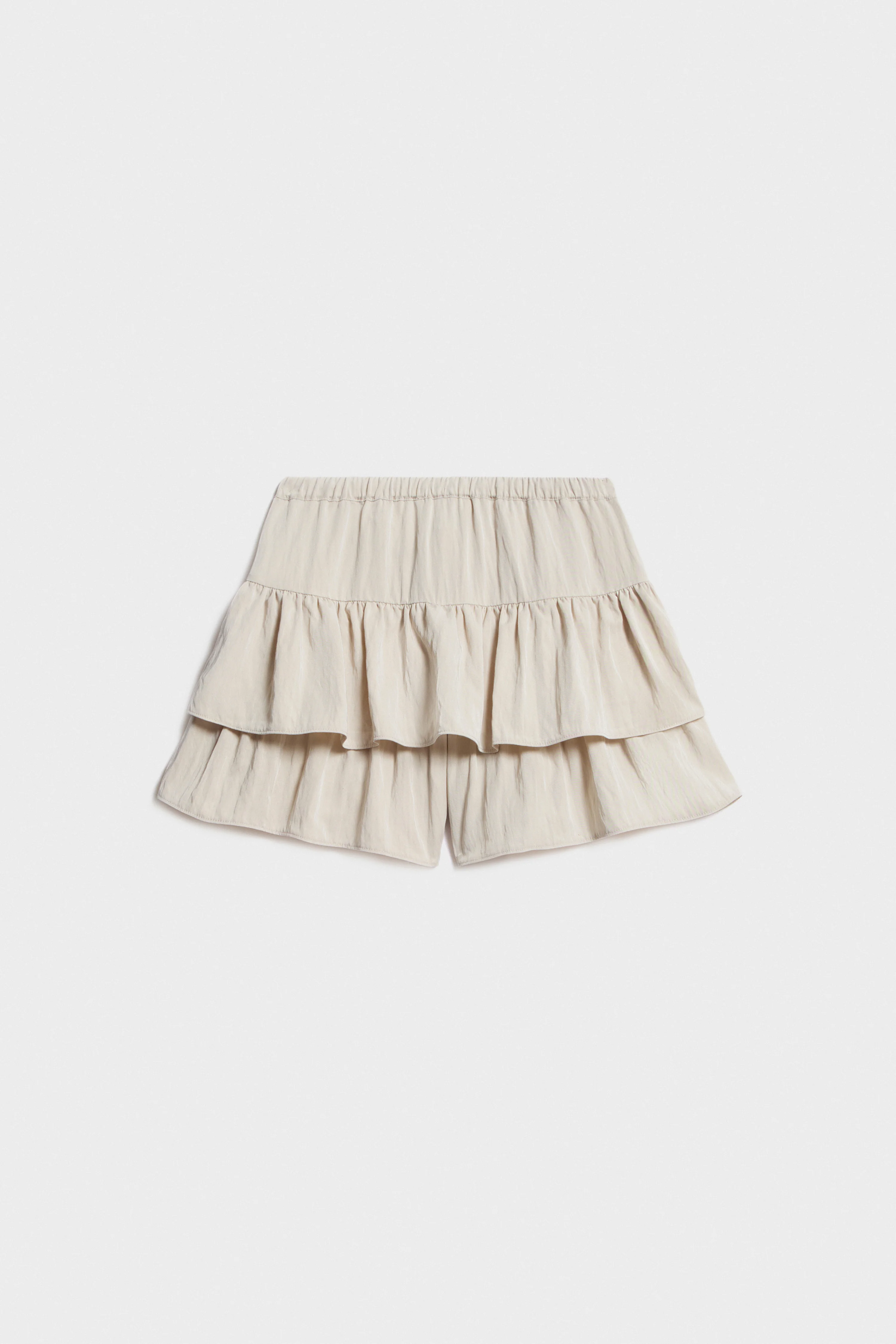 FLOUNCED VISCOSE-BLEND SHORTS - Image 6