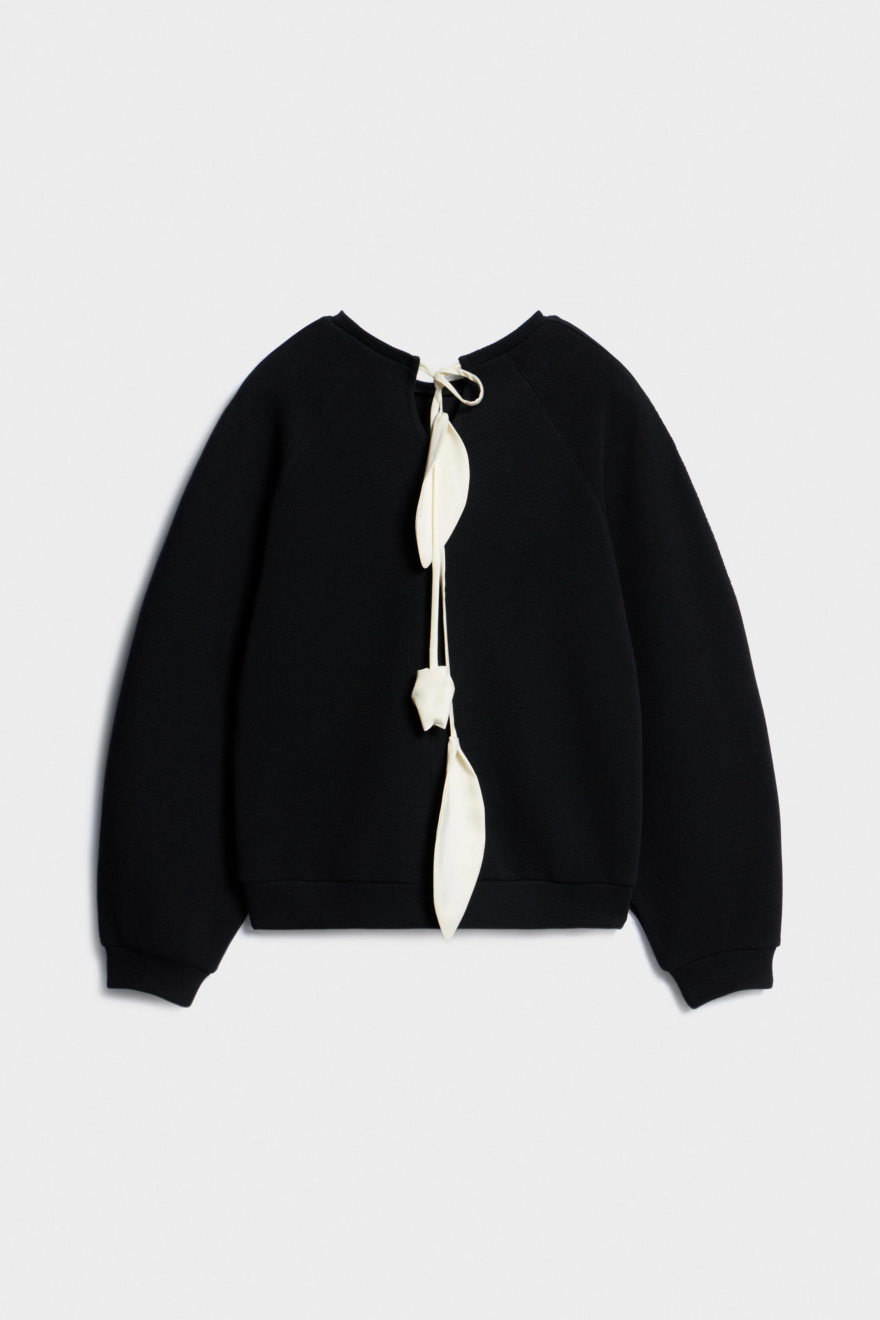 FLOWER-DETAIL COTTON SWEATSHIRT - Image 6