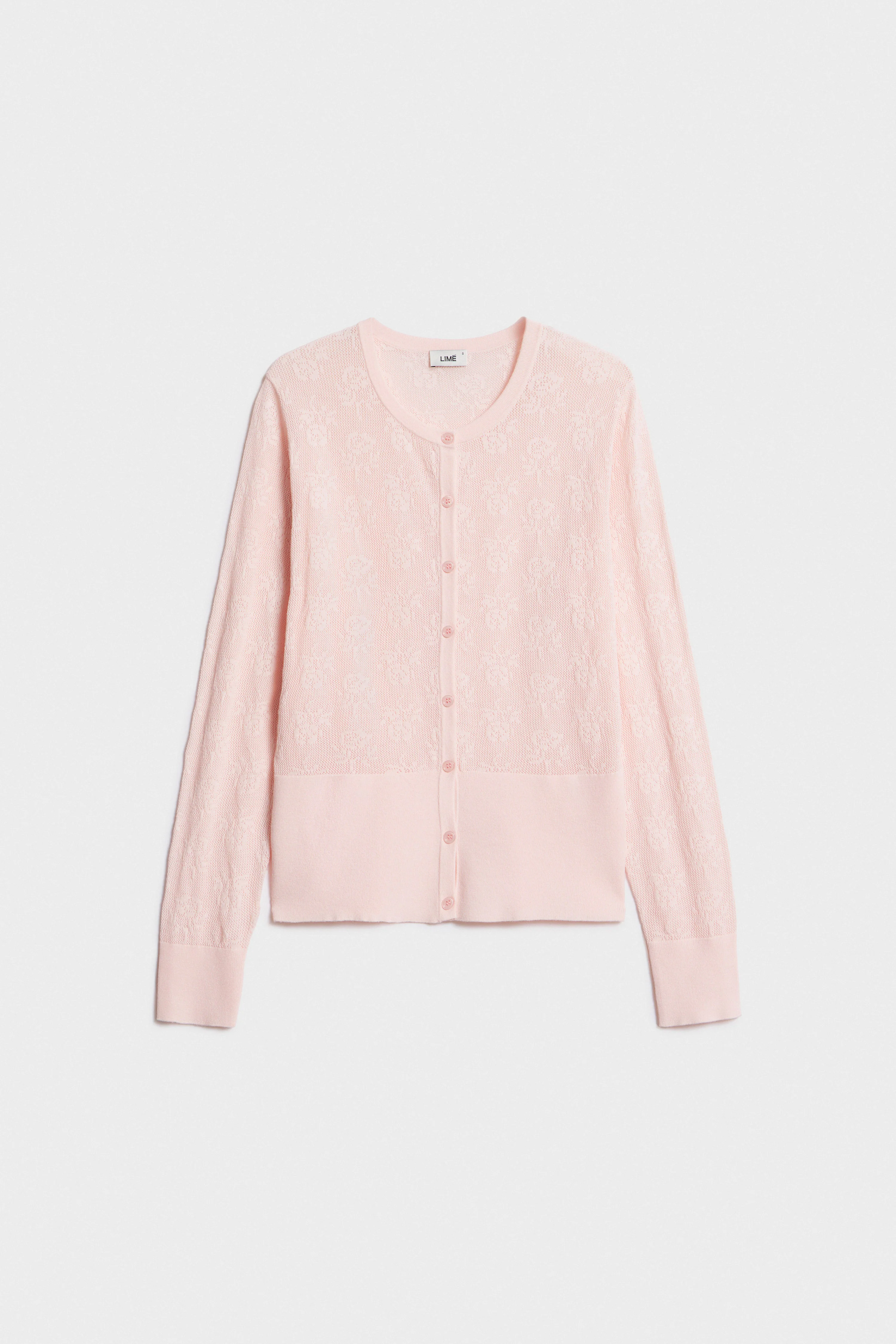 FLOWER-MOTIF VISCOSE CARDIGAN - Image 6