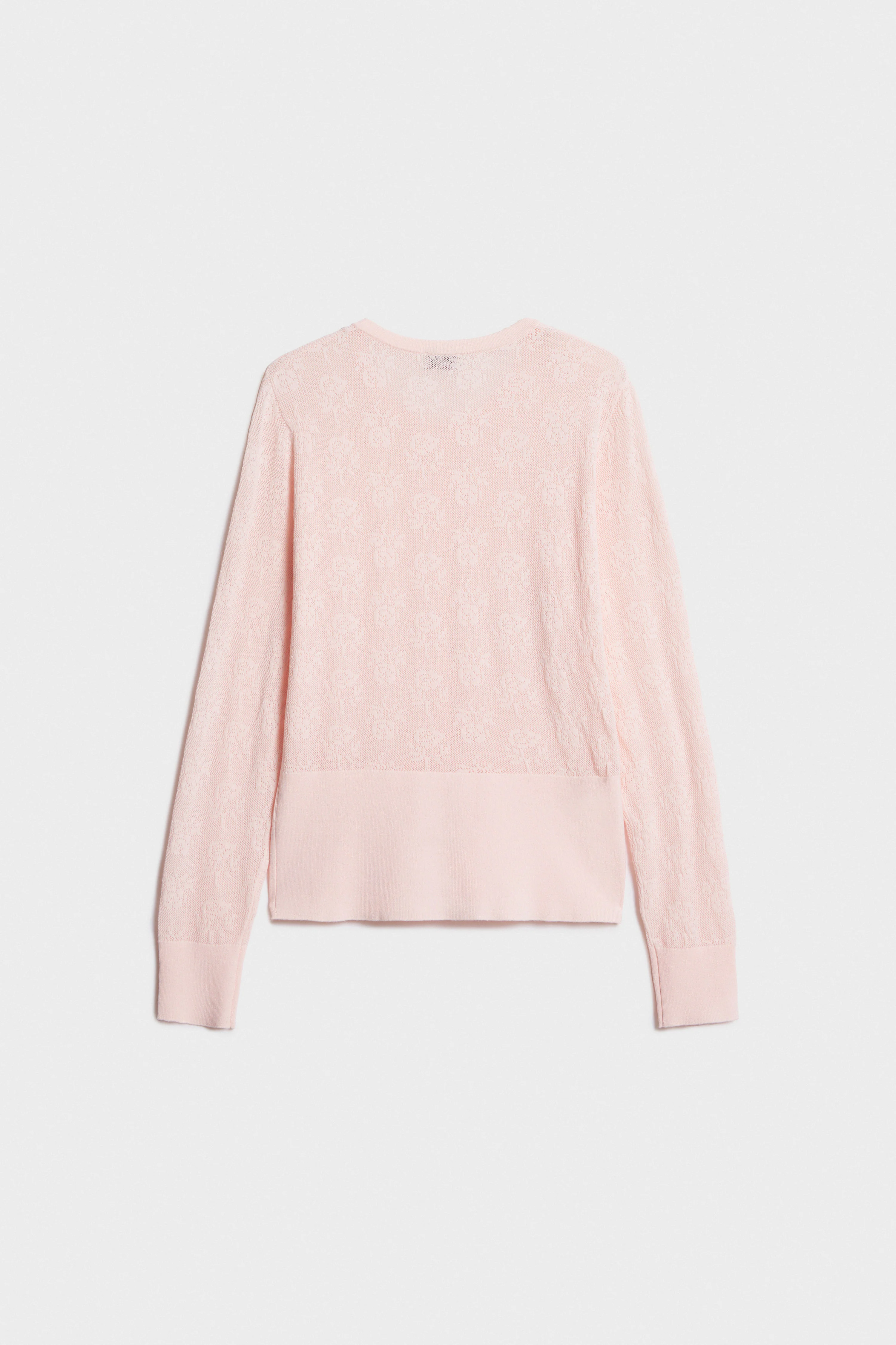 FLOWER-MOTIF VISCOSE CARDIGAN - Image 7