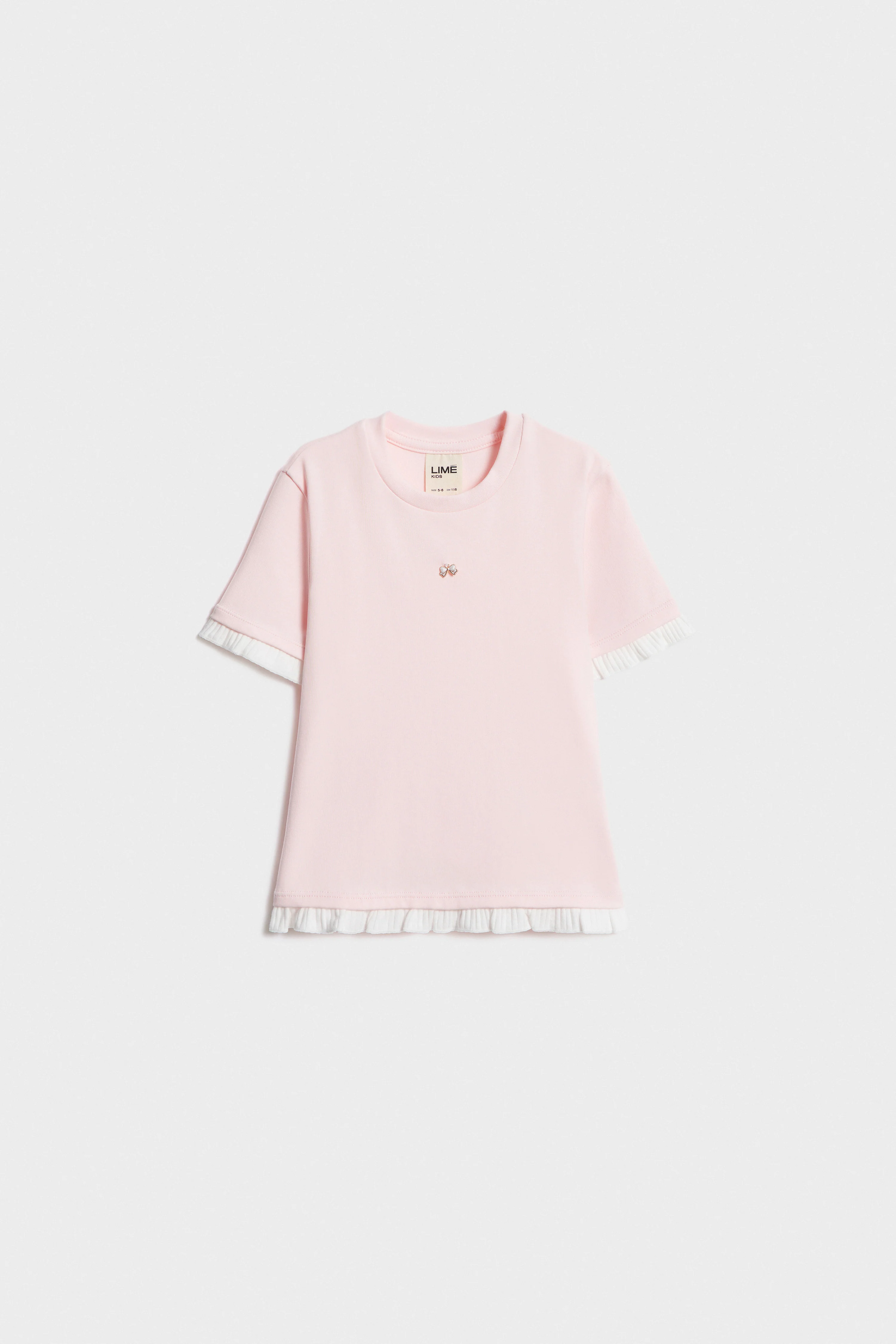 FRILL-TRIM T-SHIRT WITH PENDANT - Image 3