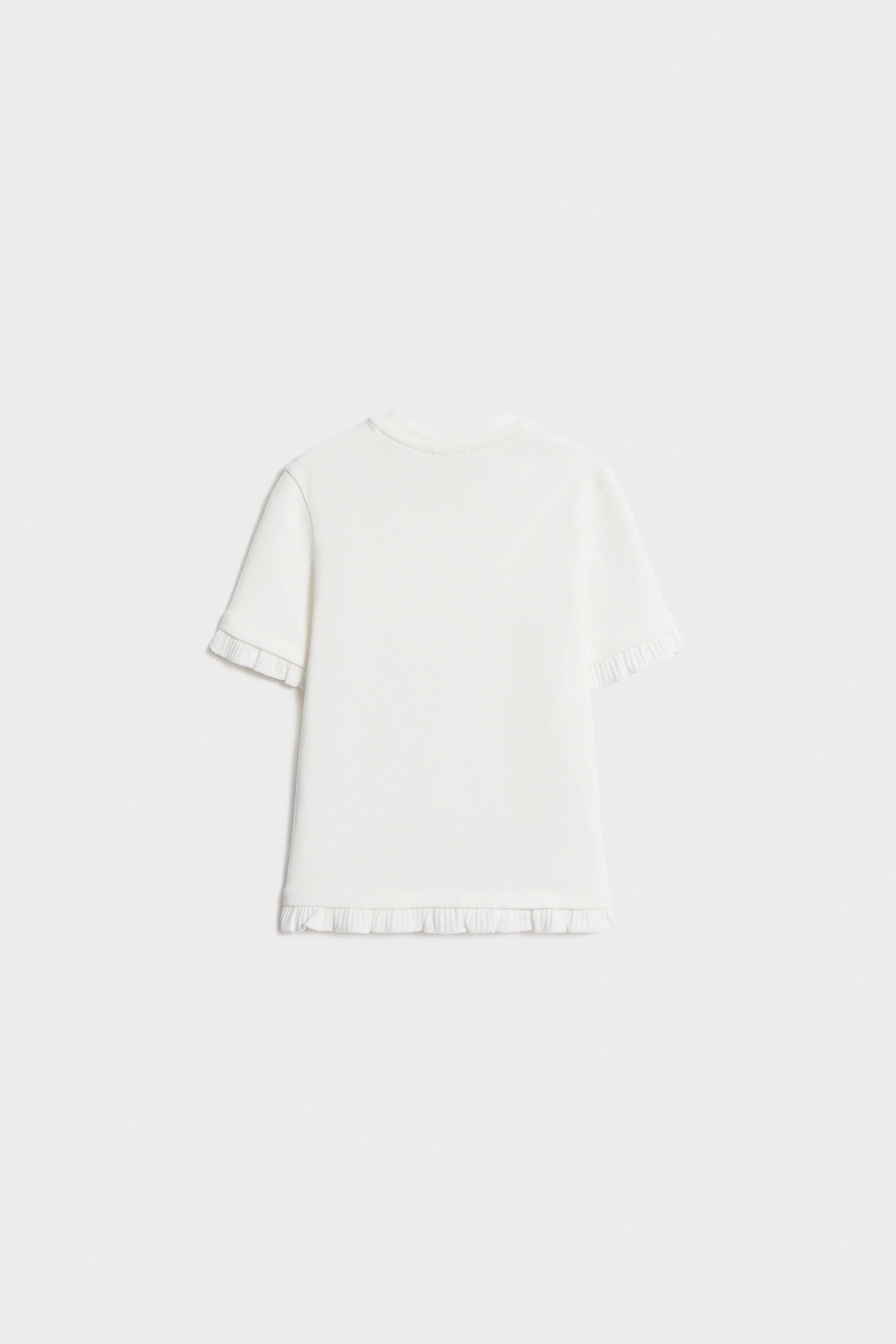 FRILL-TRIM T-SHIRT WITH PENDANT - Image 2