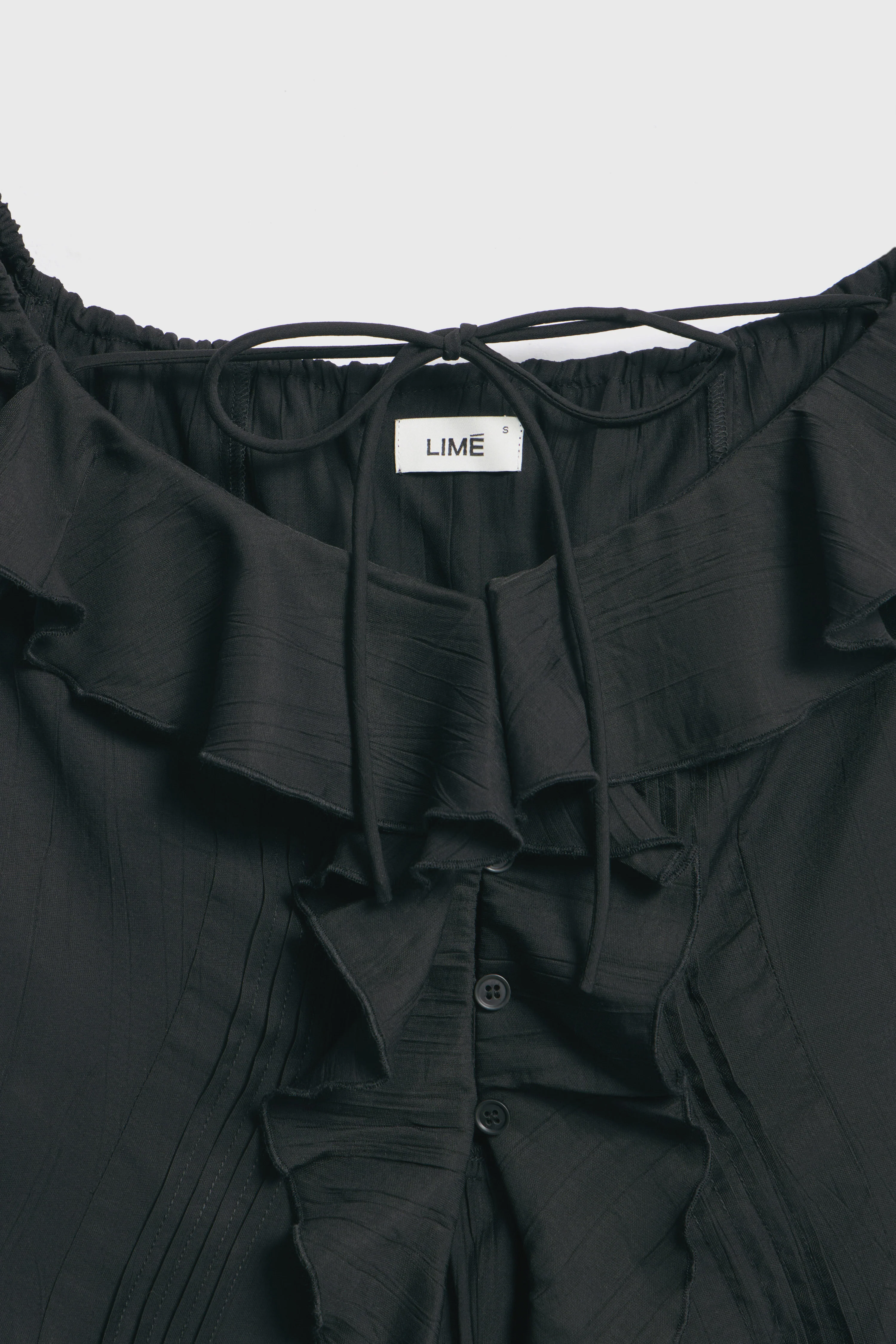 FRILL-TRIMMED VISCOSE TOP - Image 7