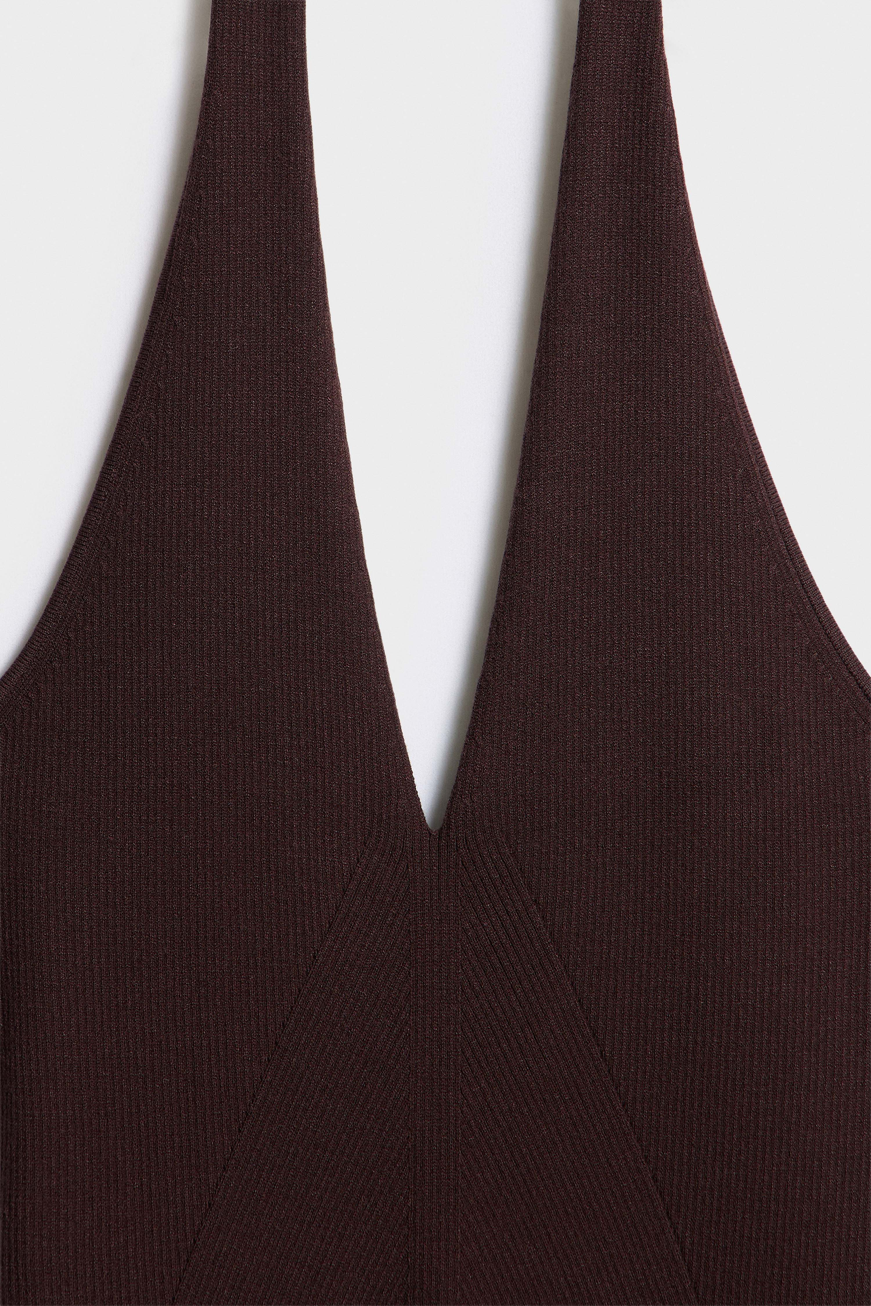 HALTERNECK VISCOSE DRESS - Image 7
