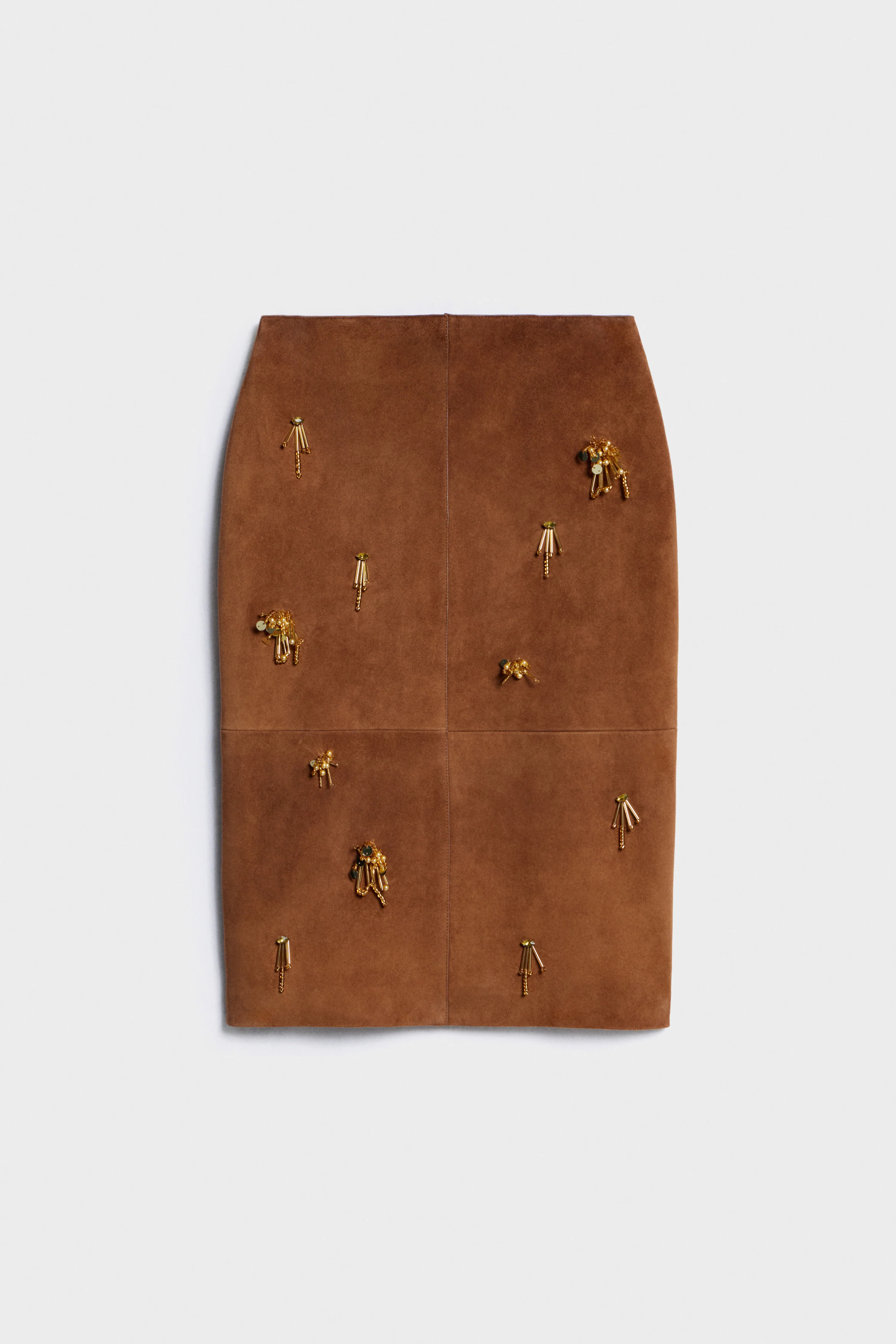 HANDMADE EMBROIDERY SUEDE SKIRT - Image 5