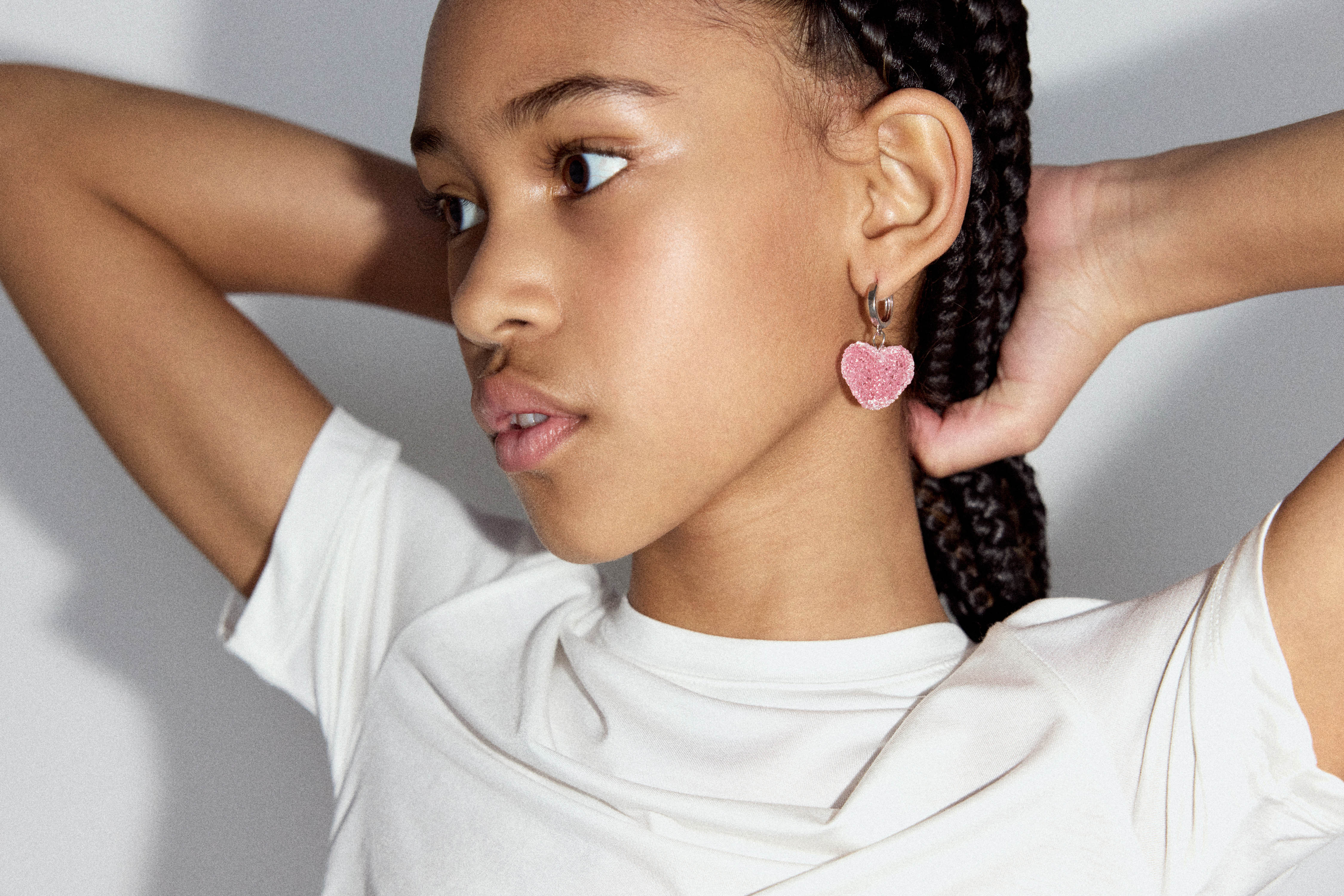 HEART PENDANT EARRINGS - Image 2