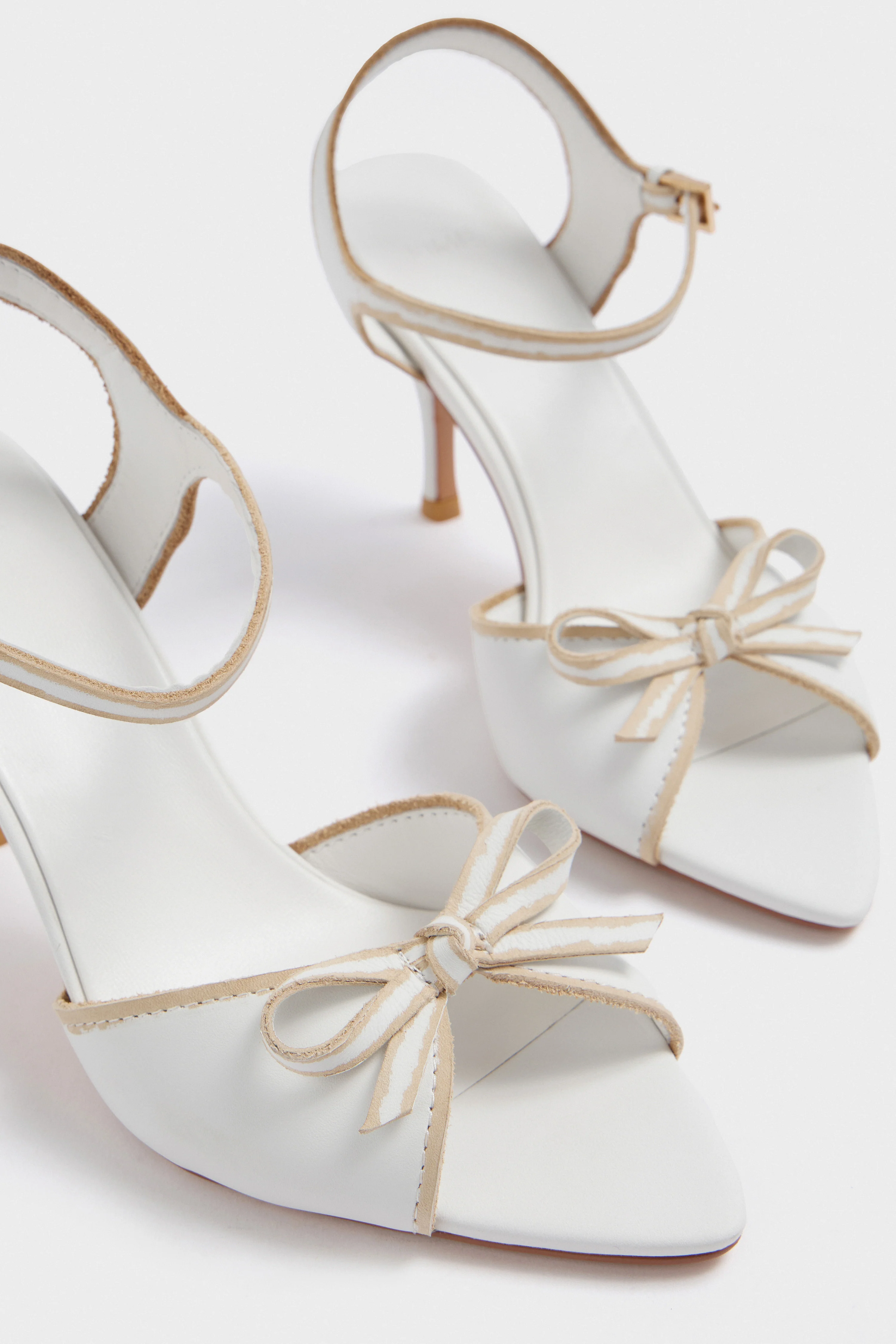 HEELED LEATHER SANDALS - Image 3