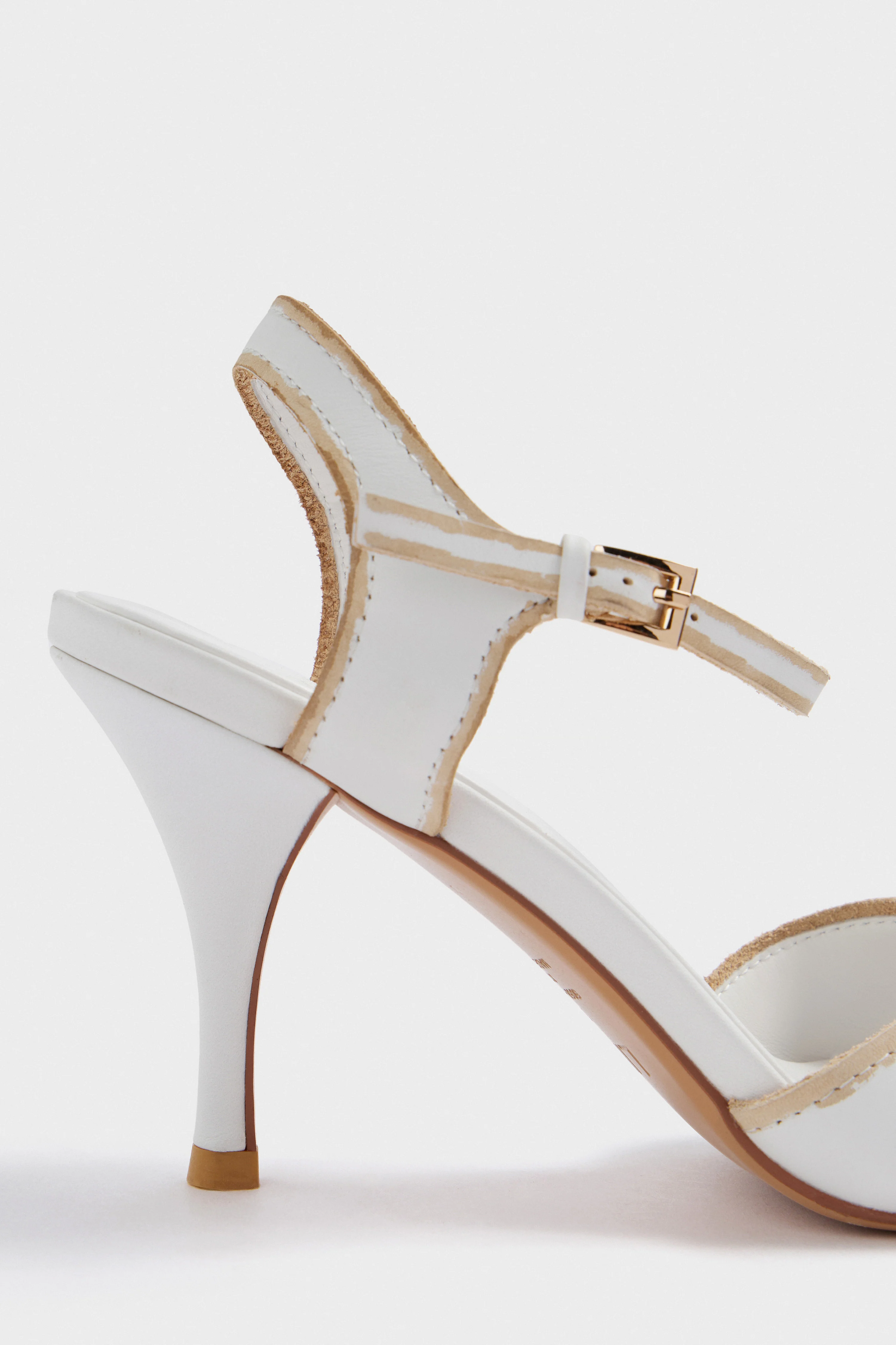 HEELED LEATHER SANDALS - Image 5