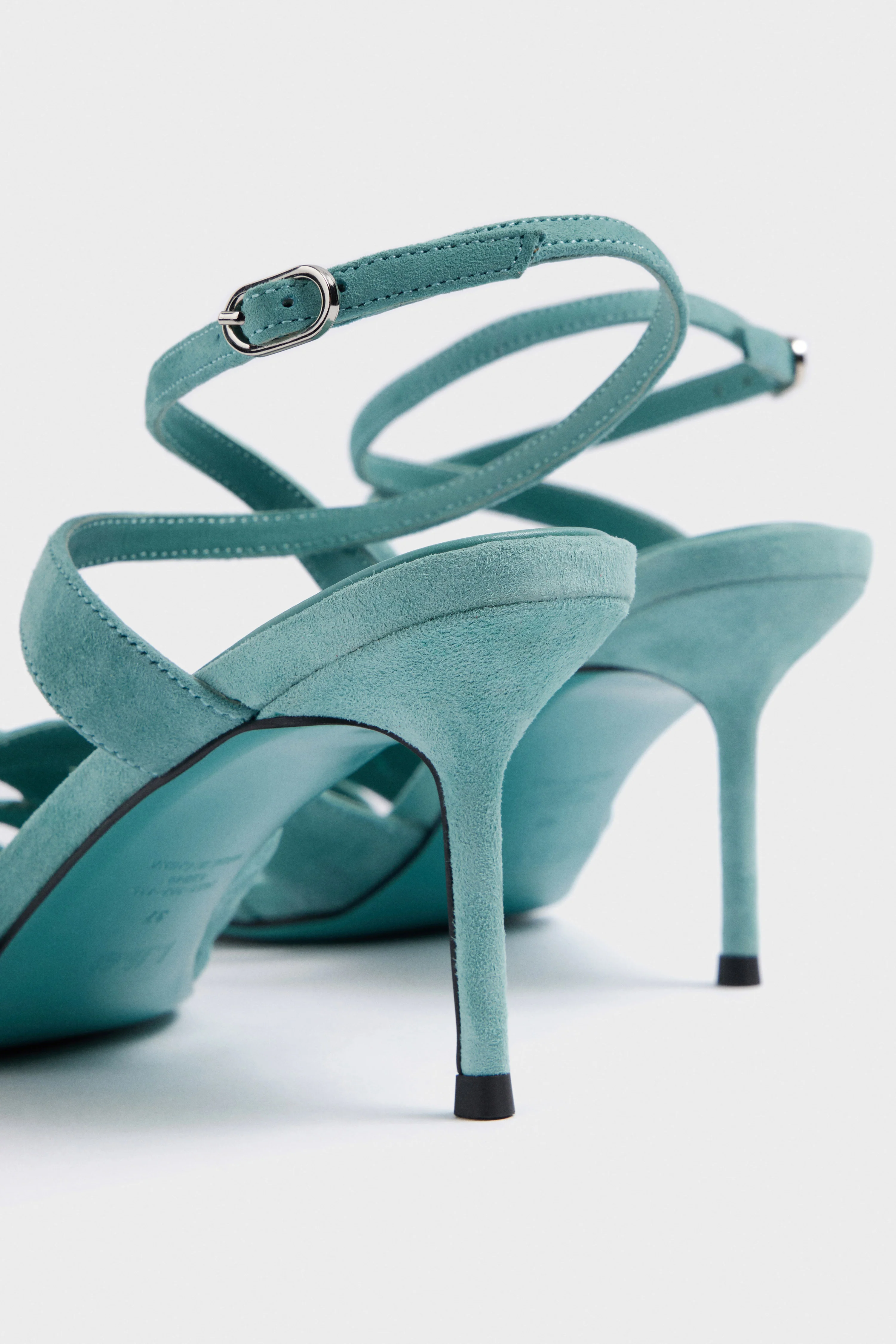 HEELED LEATHER SANDALS - Image 4