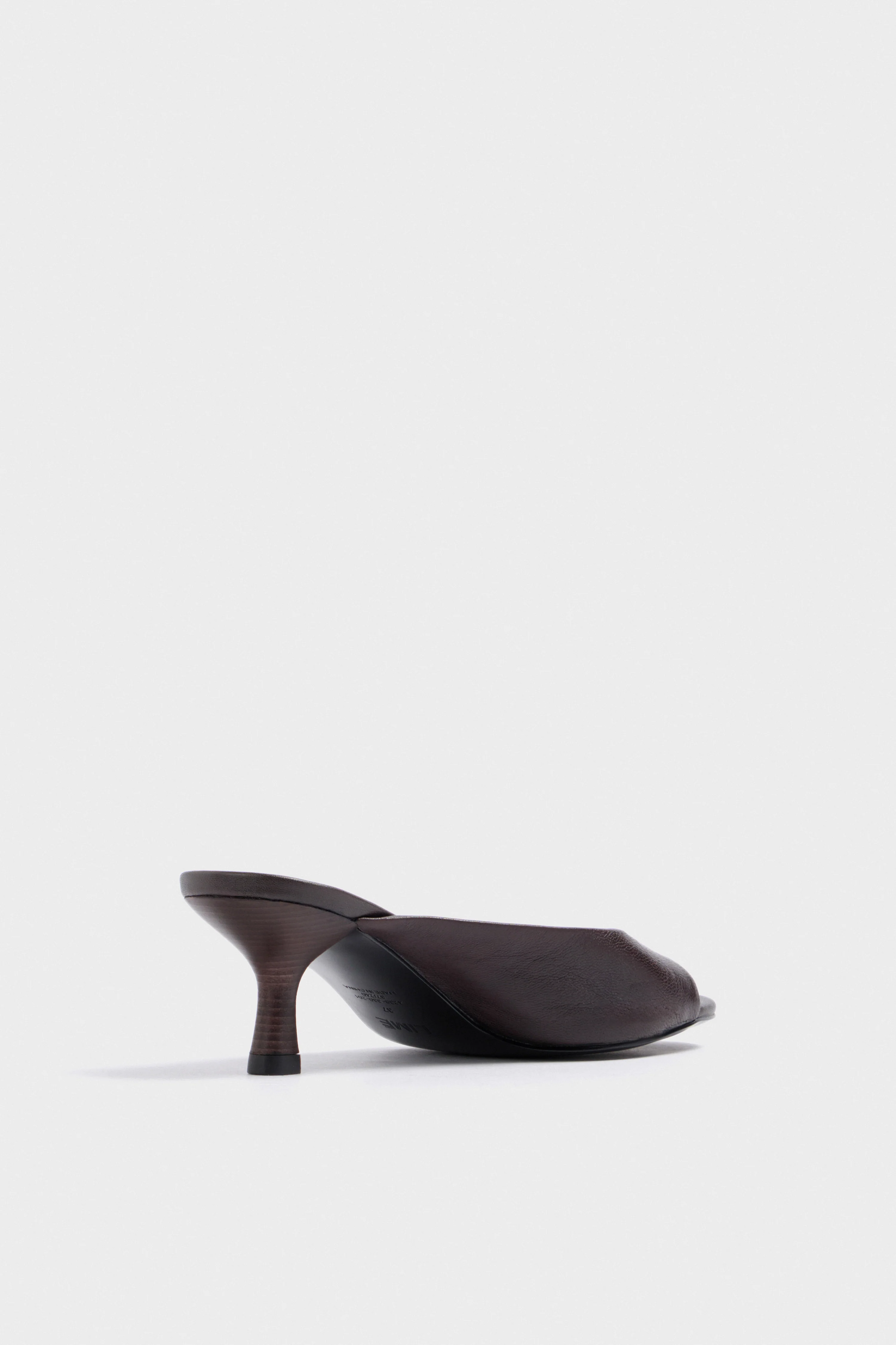 HEELED LEATHER SANDALS - Image 3