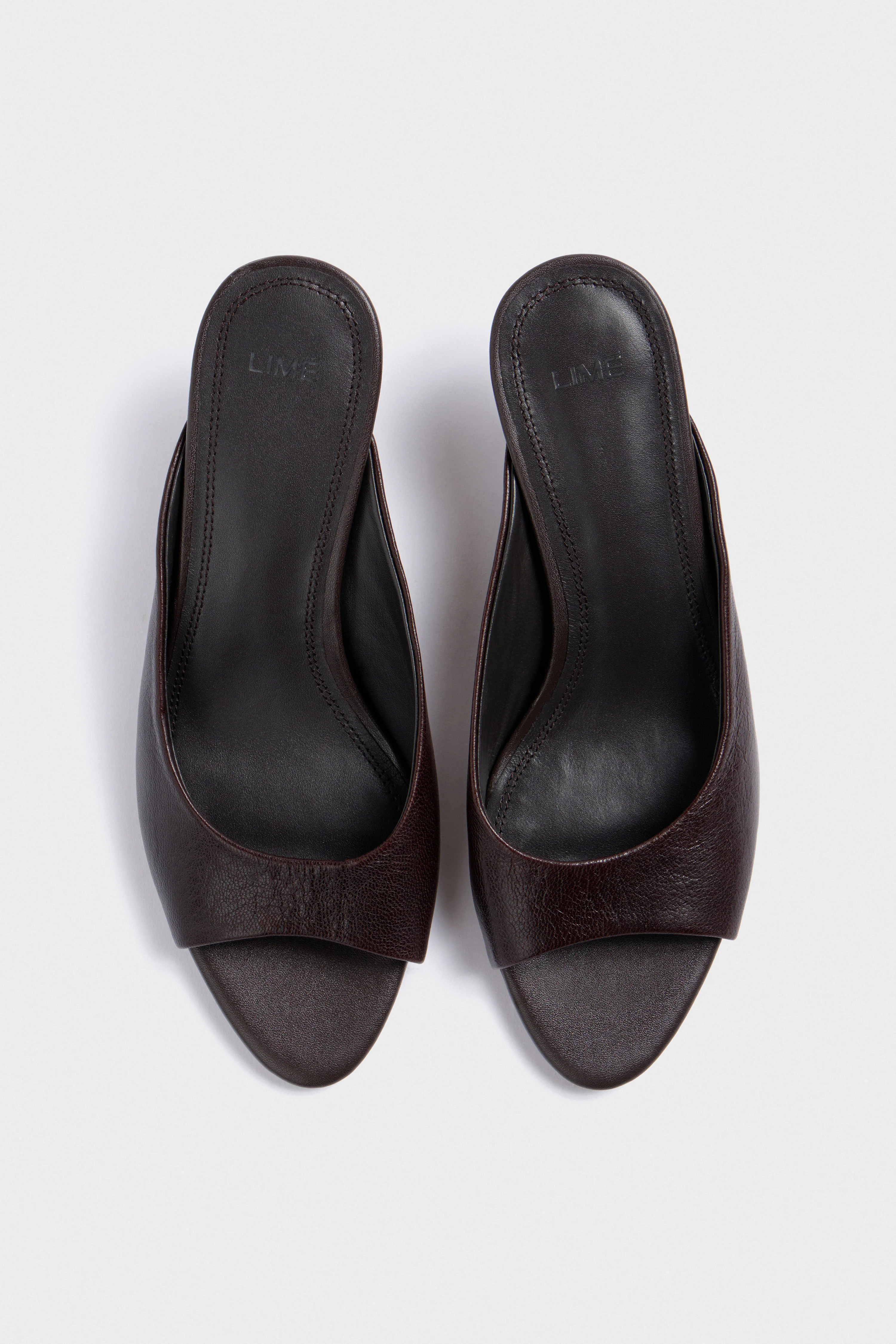 HEELED LEATHER SANDALS - Image 5
