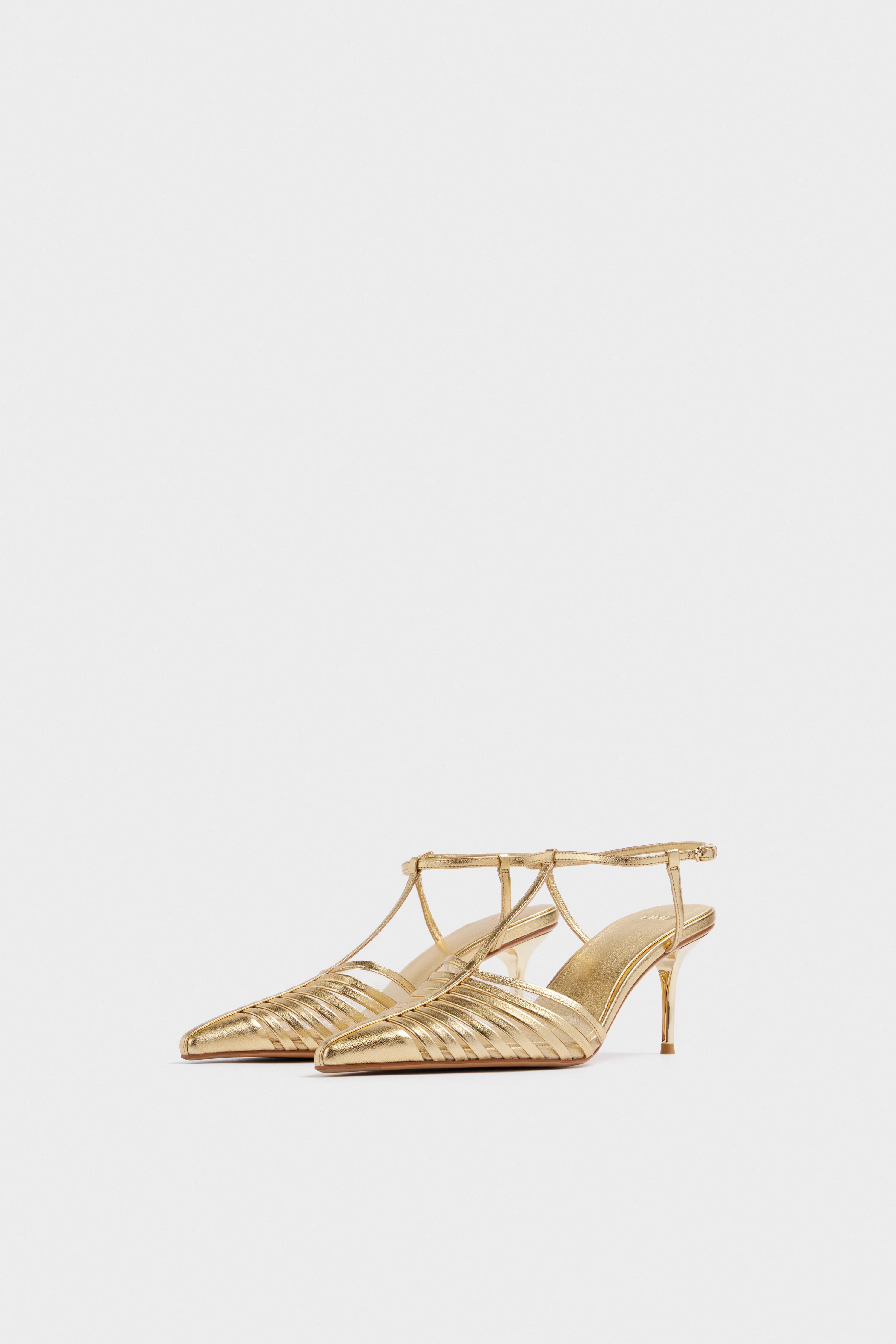 HEELED LEATHER SANDALS - Image 3