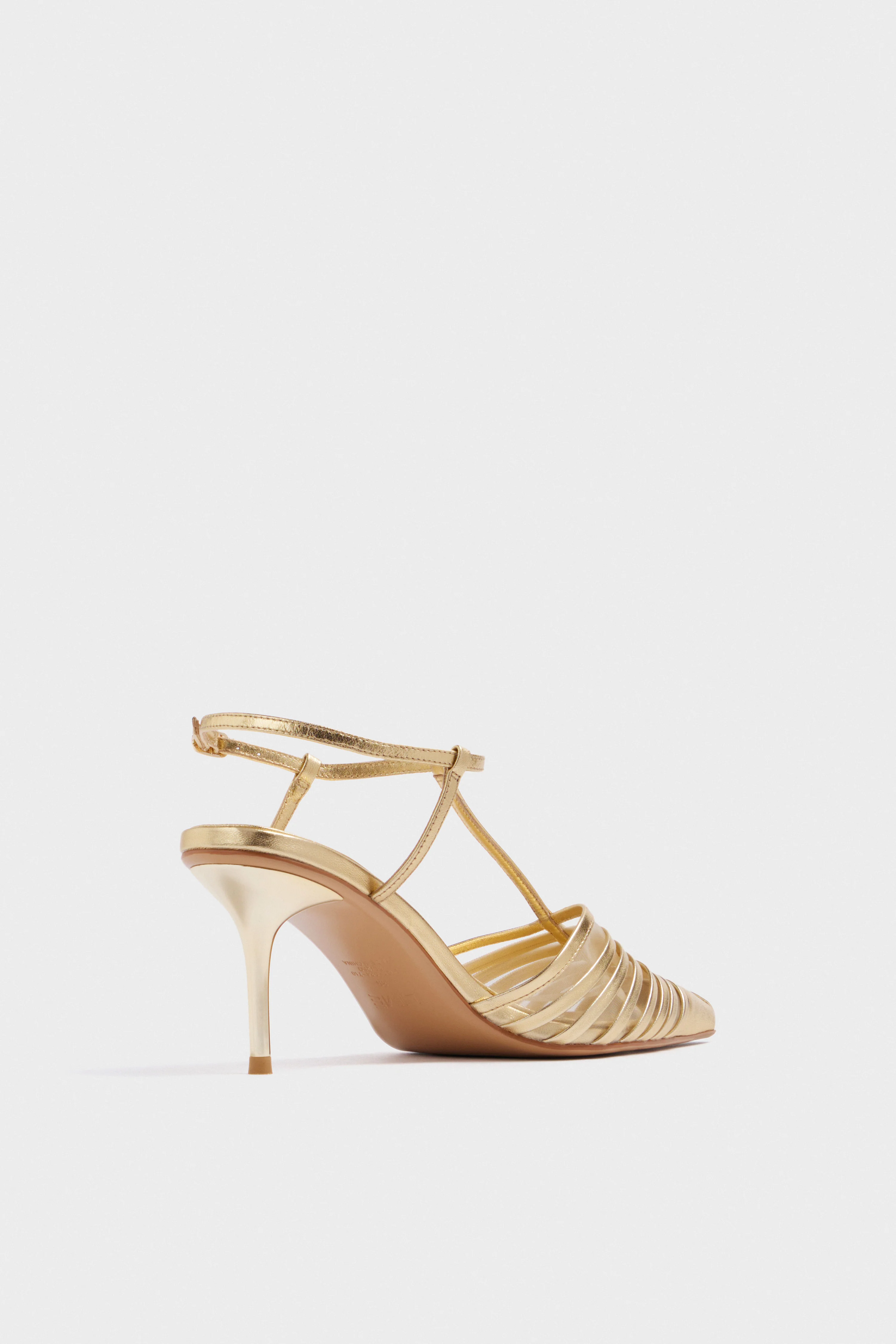 HEELED LEATHER SANDALS - Image 4