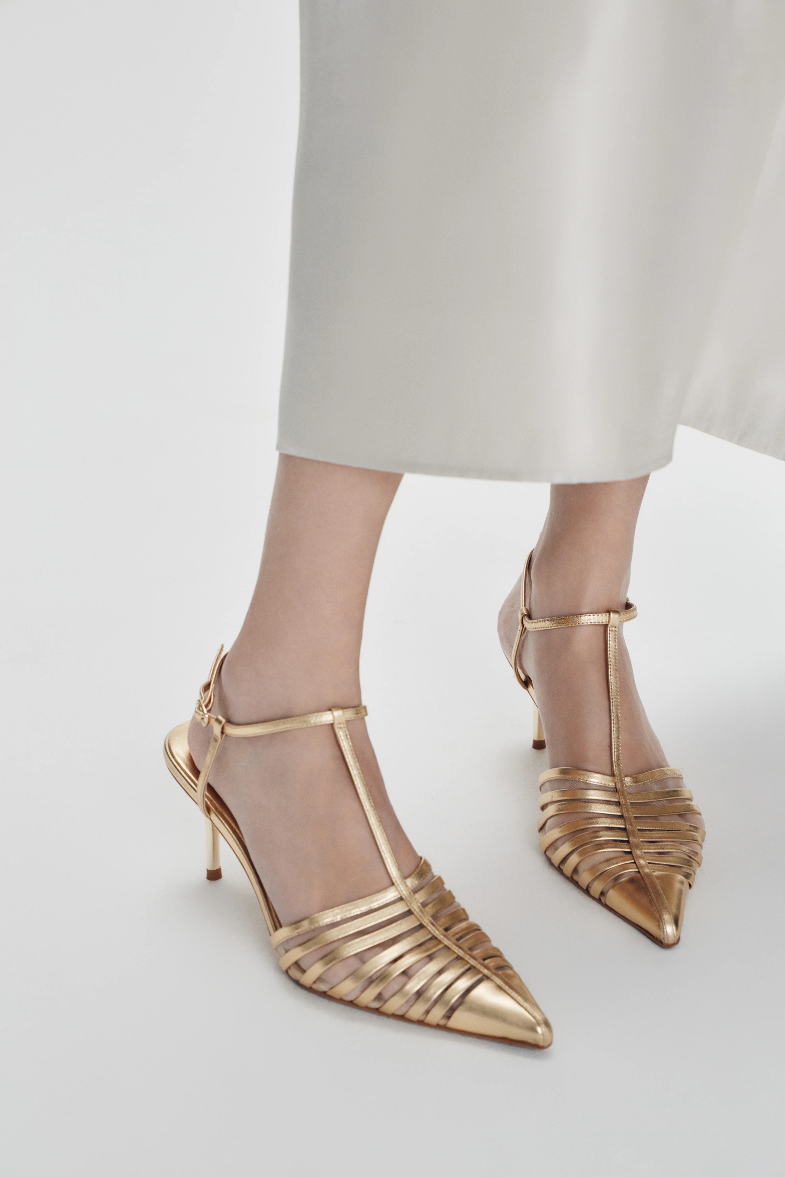 HEELED LEATHER SANDALS - Image 8