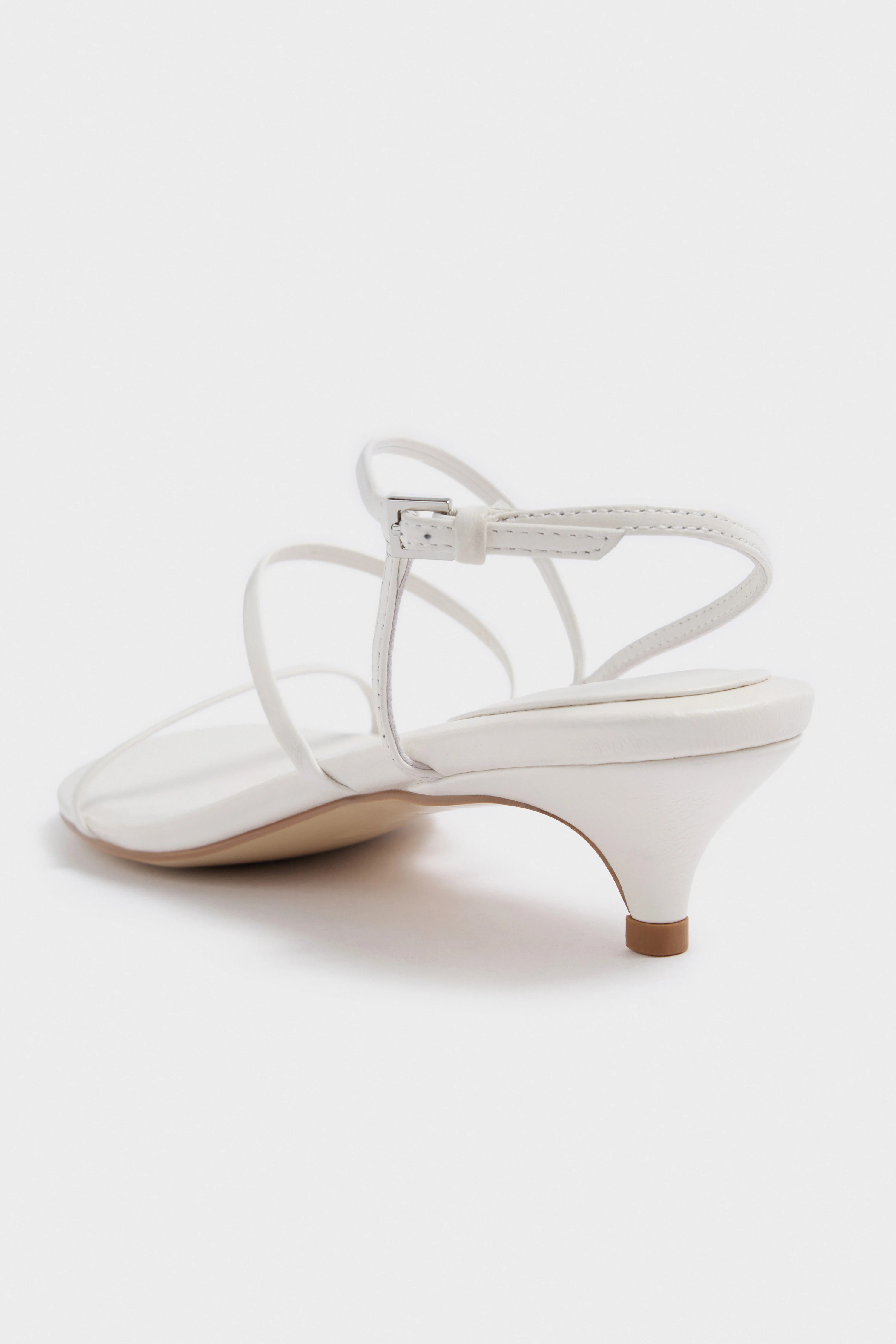 HEELED SHEEP LEATHER SANDALS - Image 8