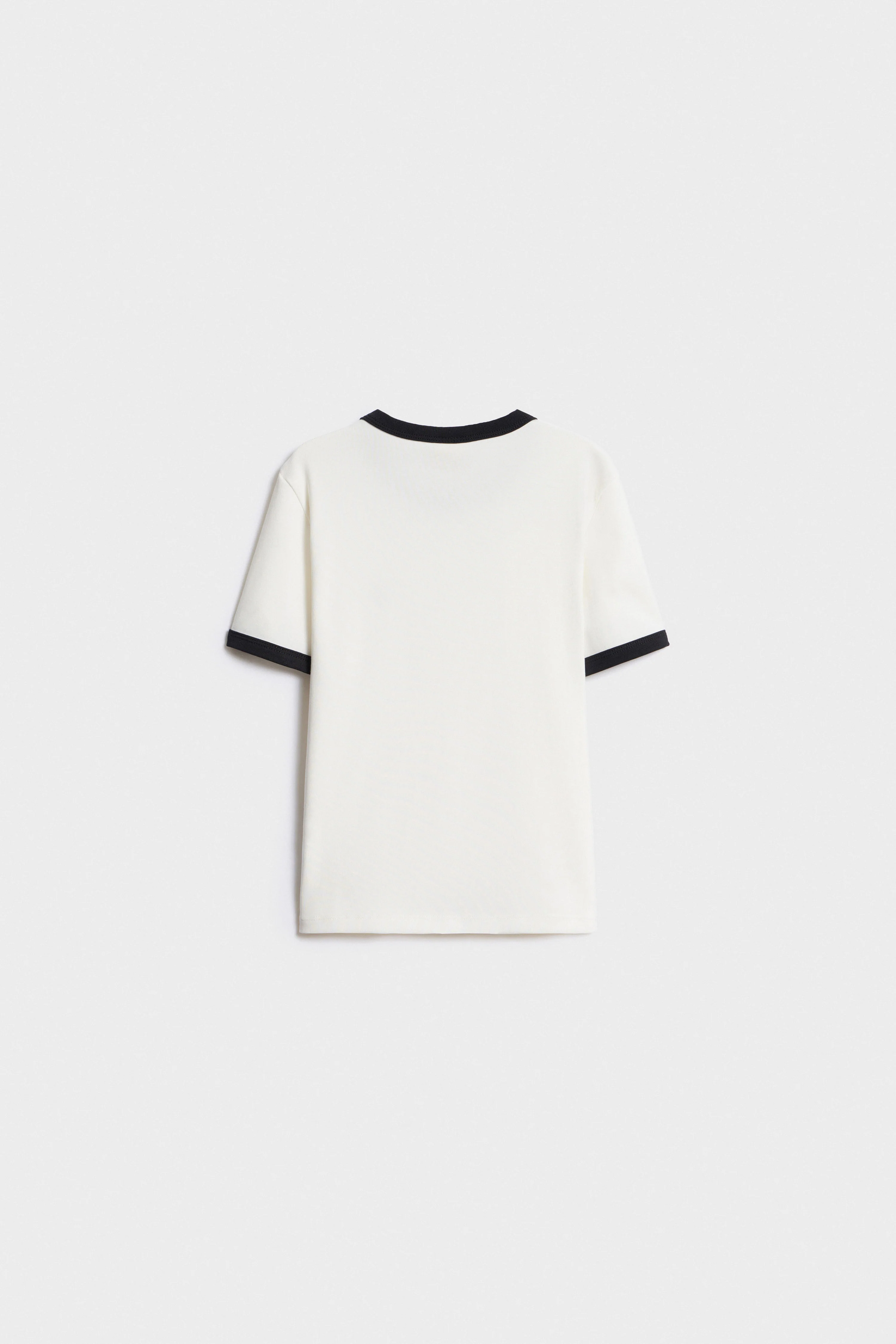 HENLEY-STYLE JERSEY T-SHIRT - Image 4