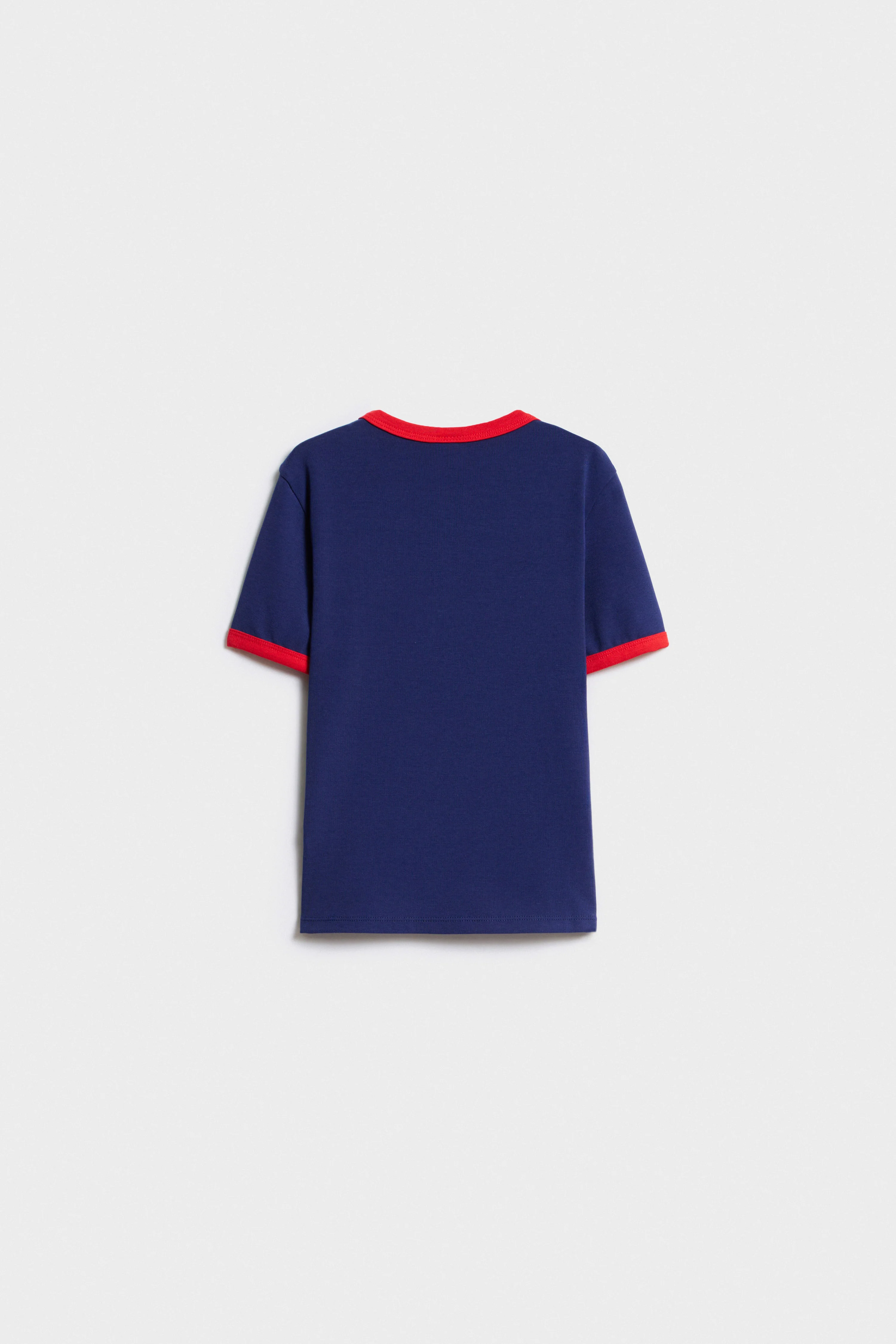 HENLEY-STYLE JERSEY T-SHIRT - Image 2