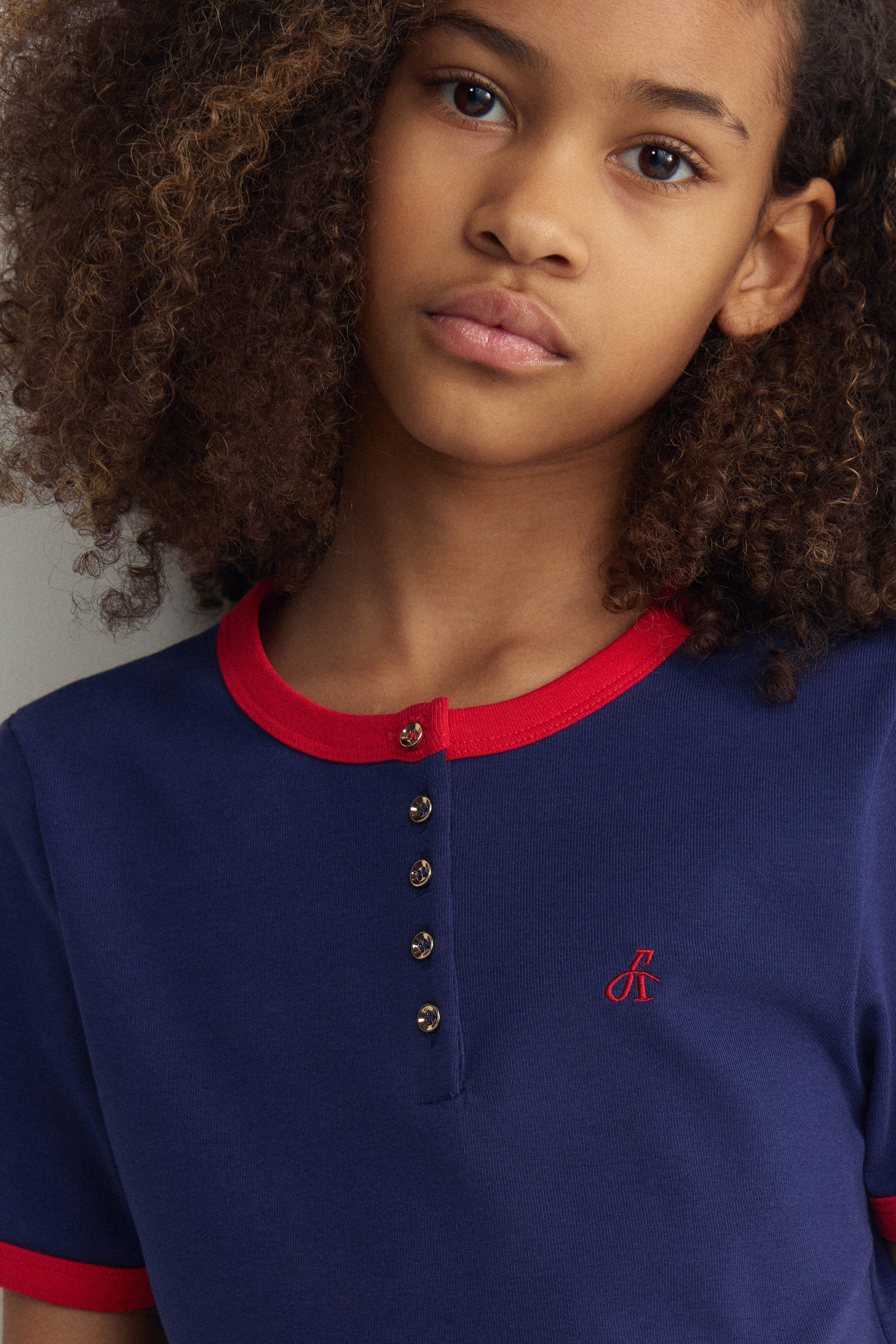 HENLEY-STYLE JERSEY T-SHIRT - Image 5