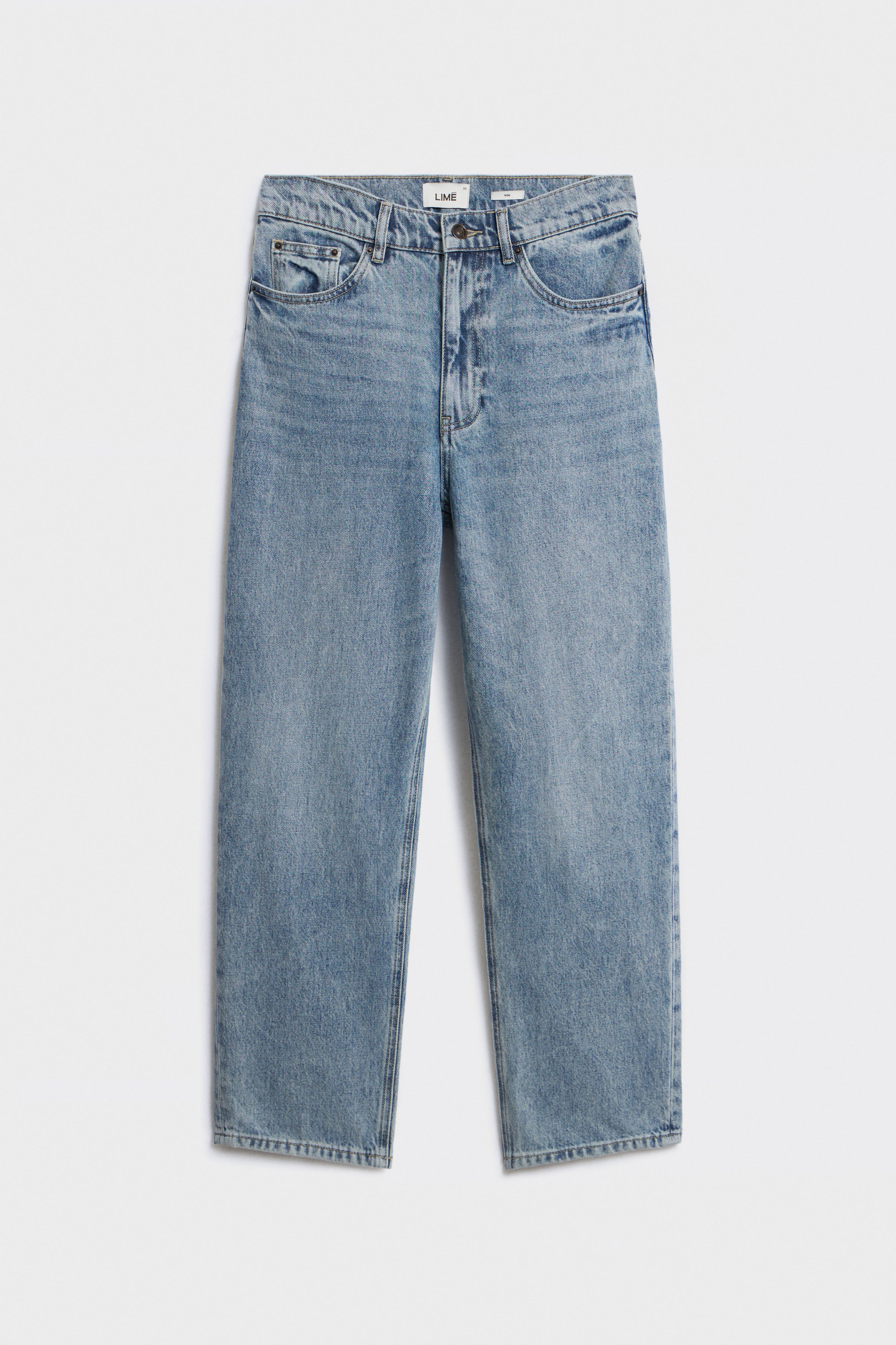 HIGH-WAIST MOM FIT JEANS - Image 5