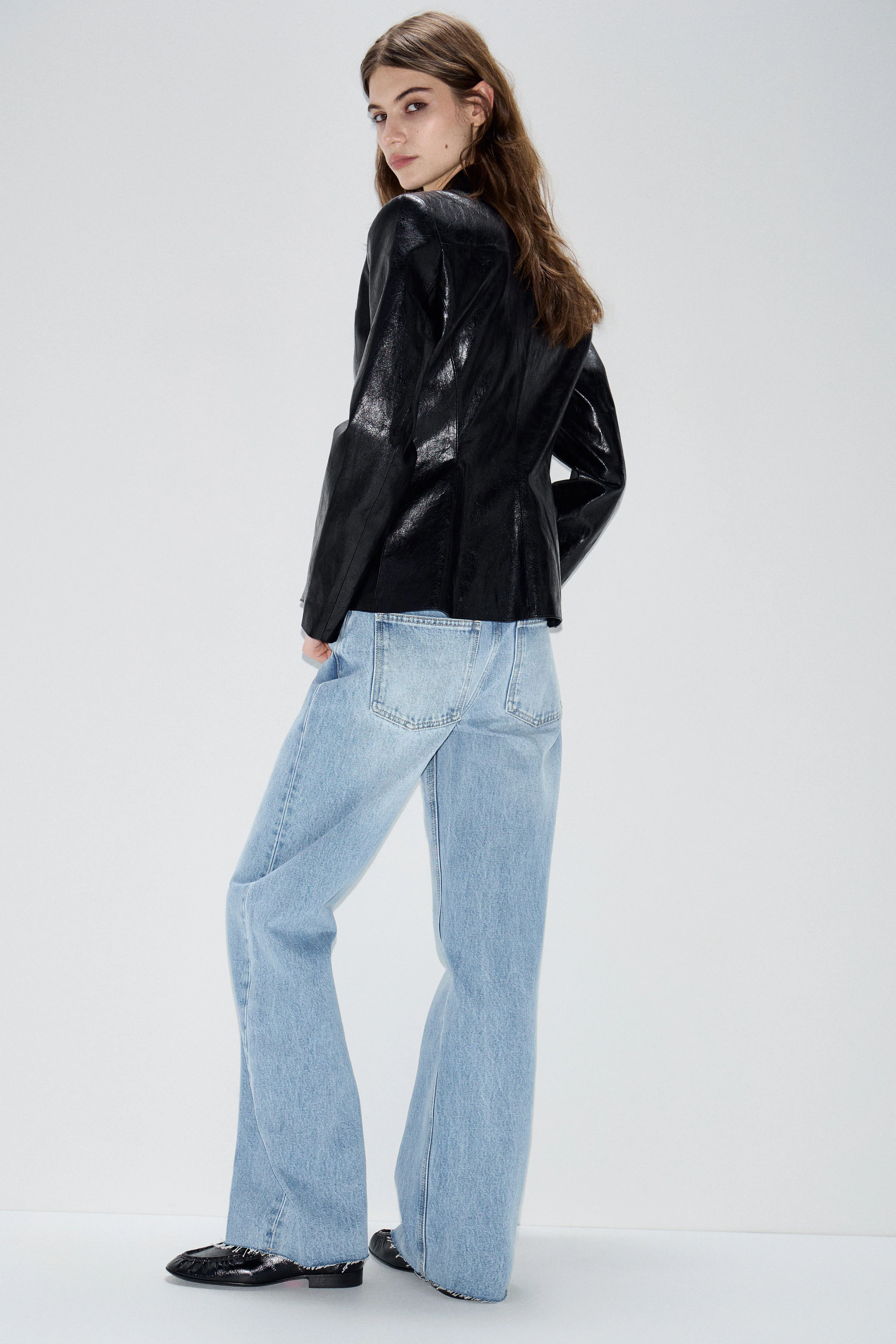 HIGH-WAIST STRAIGHT JEANS - Image 4