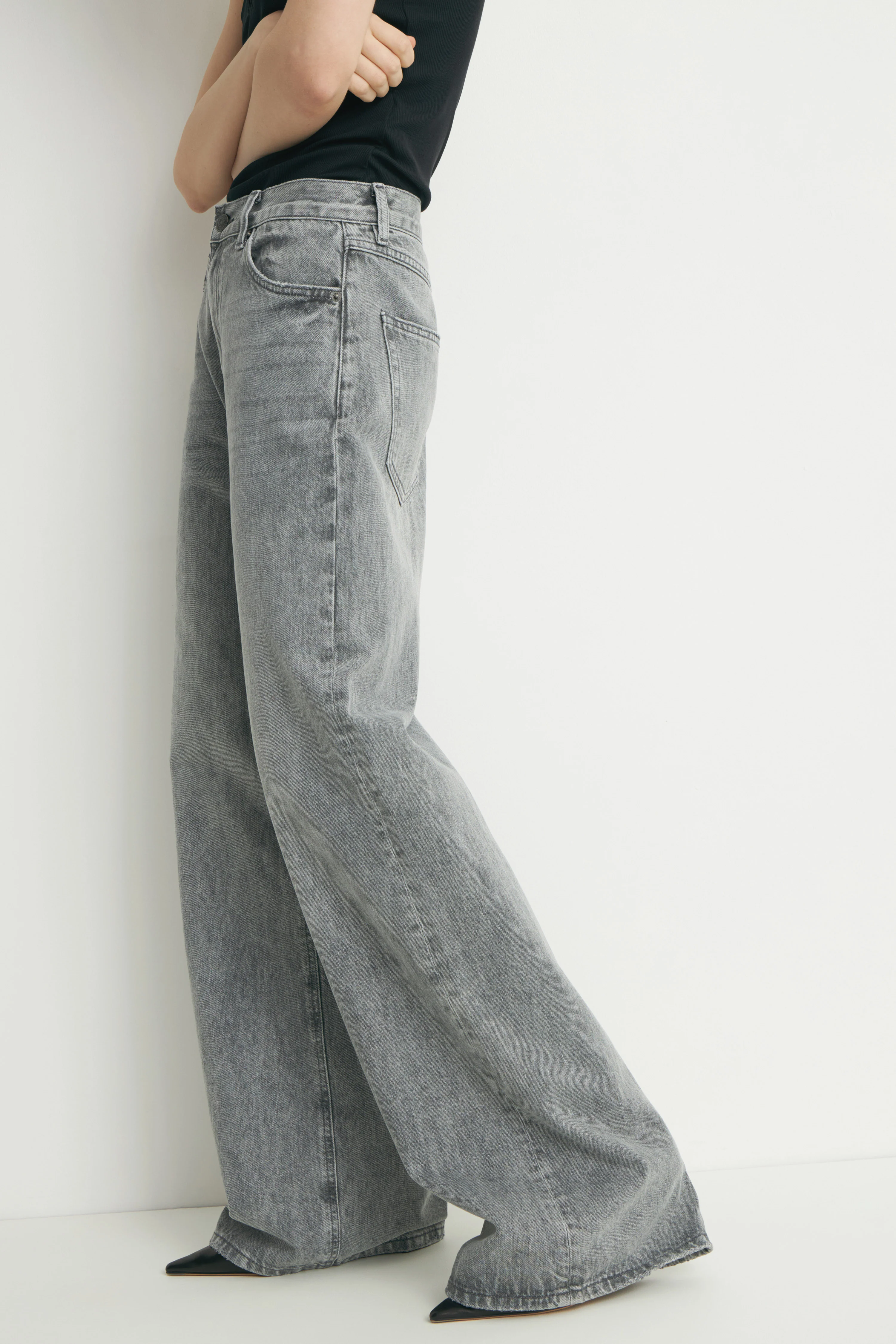 HIGH-WAIST WIDE-LEG JEANS - Image 3