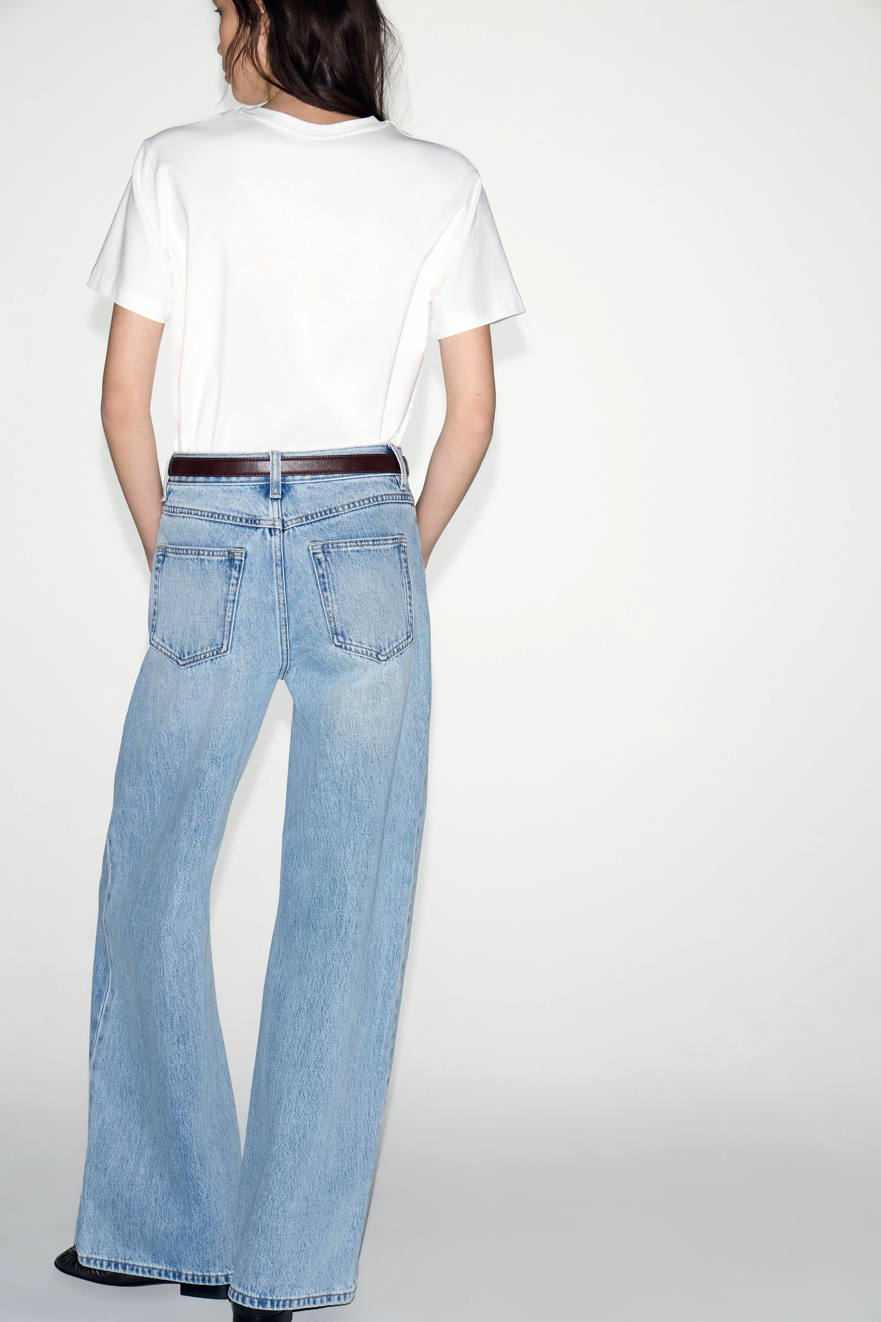 HIGH-WAIST WIDE LEG JEANS - Image 4