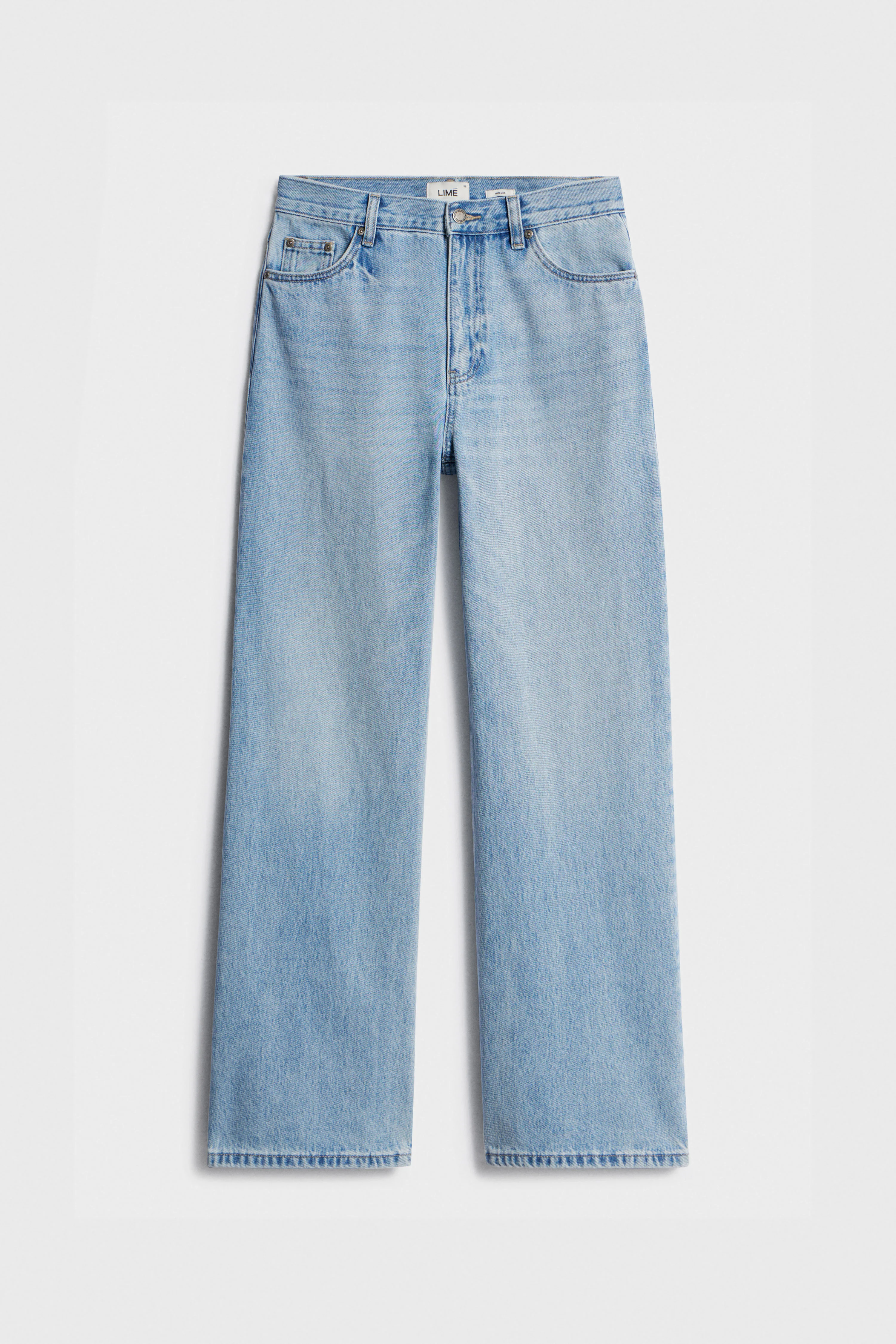 HIGH-WAIST WIDE LEG JEANS - Image 6
