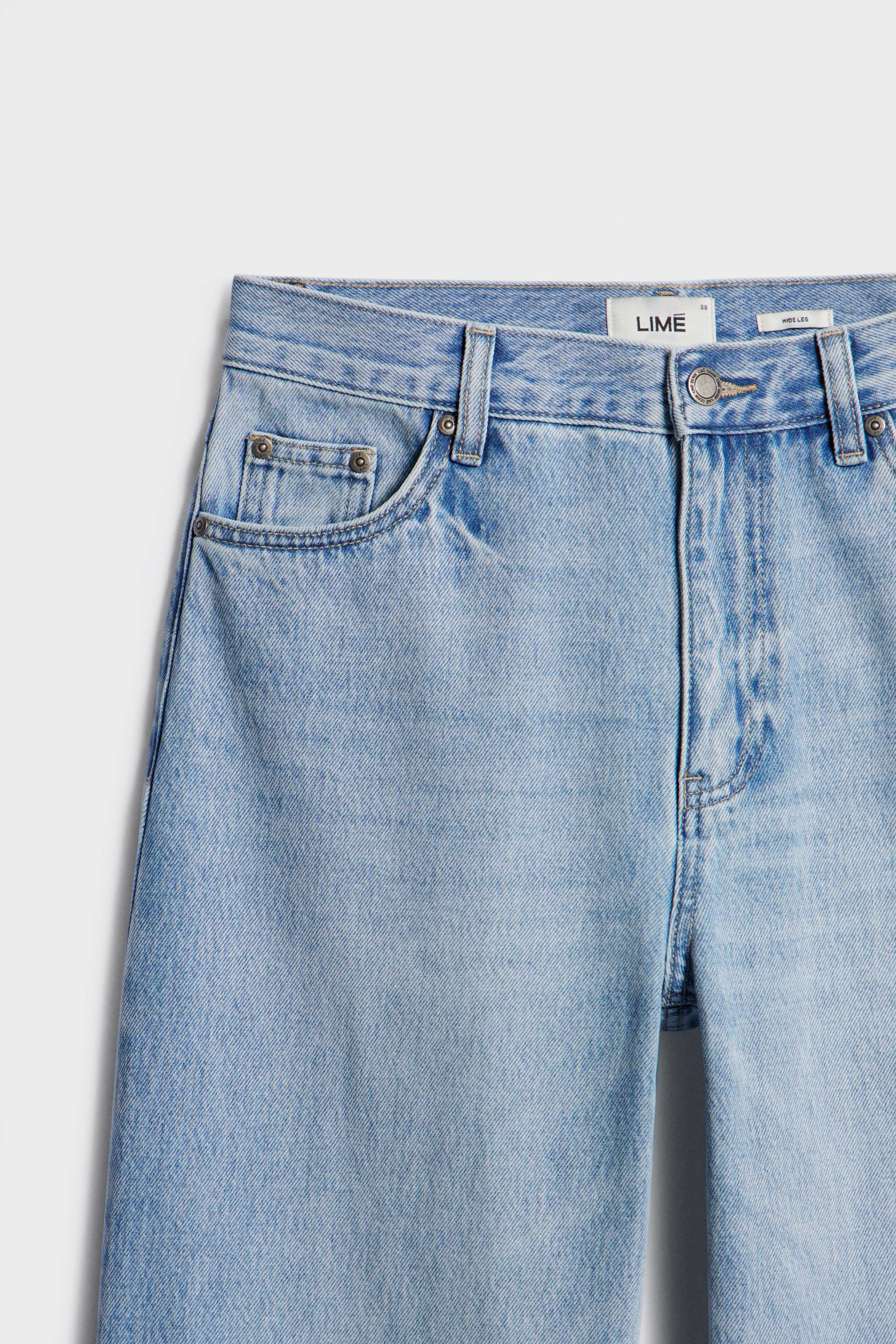 HIGH-WAIST WIDE LEG JEANS - Image 8
