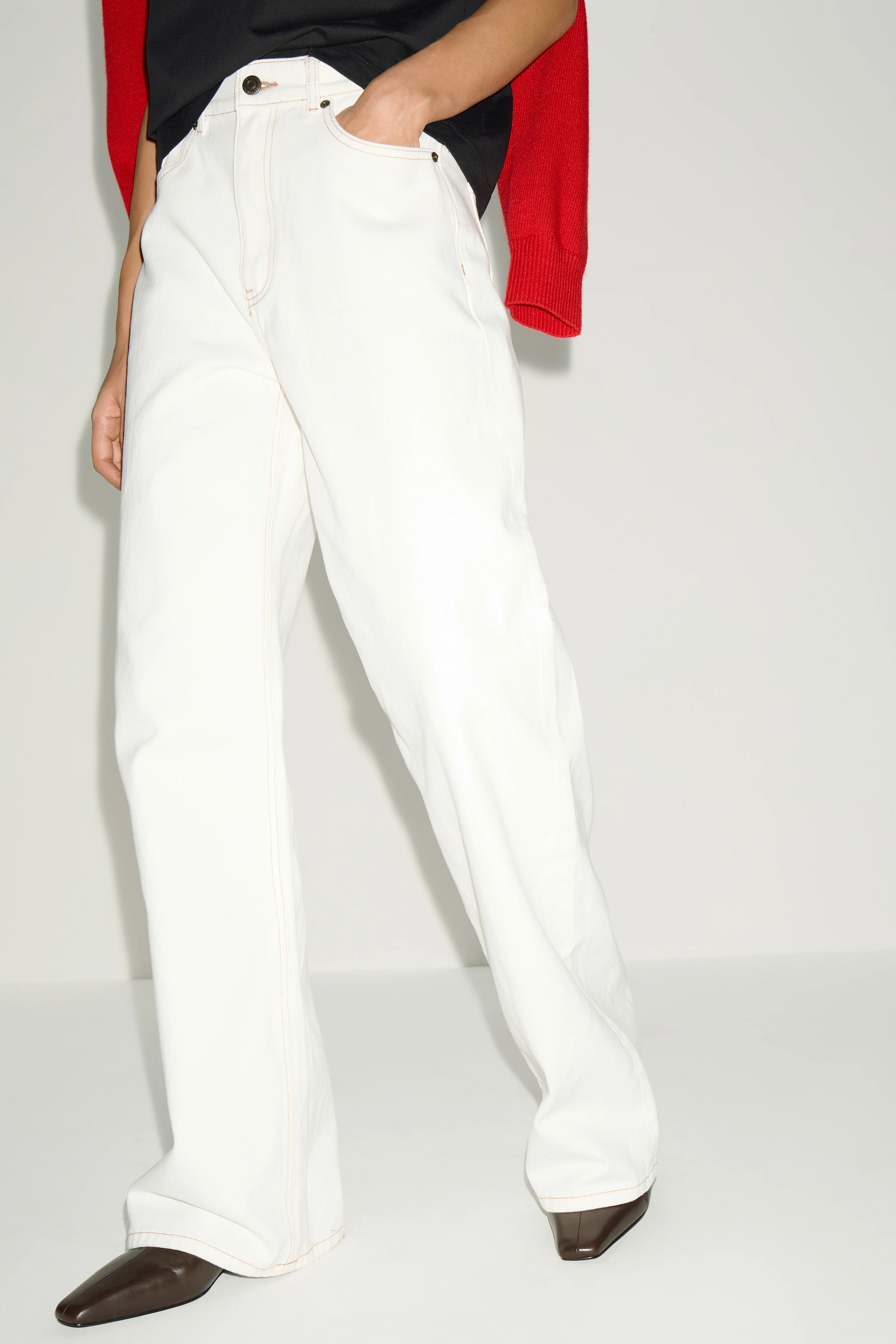 HIGH-WAIST WIDE LEG JEANS - Image 3