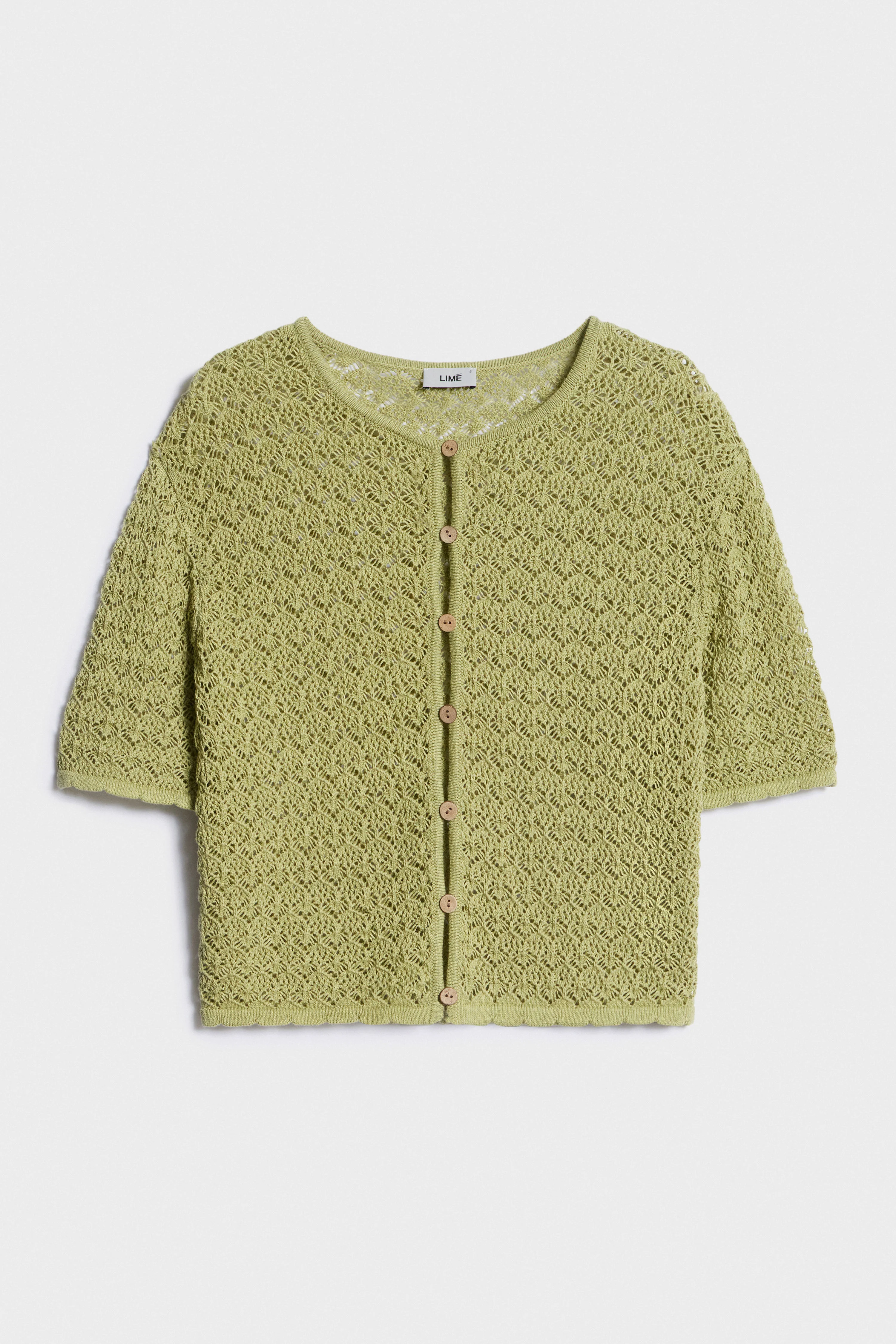 HOLE-KNIT CARDIGAN