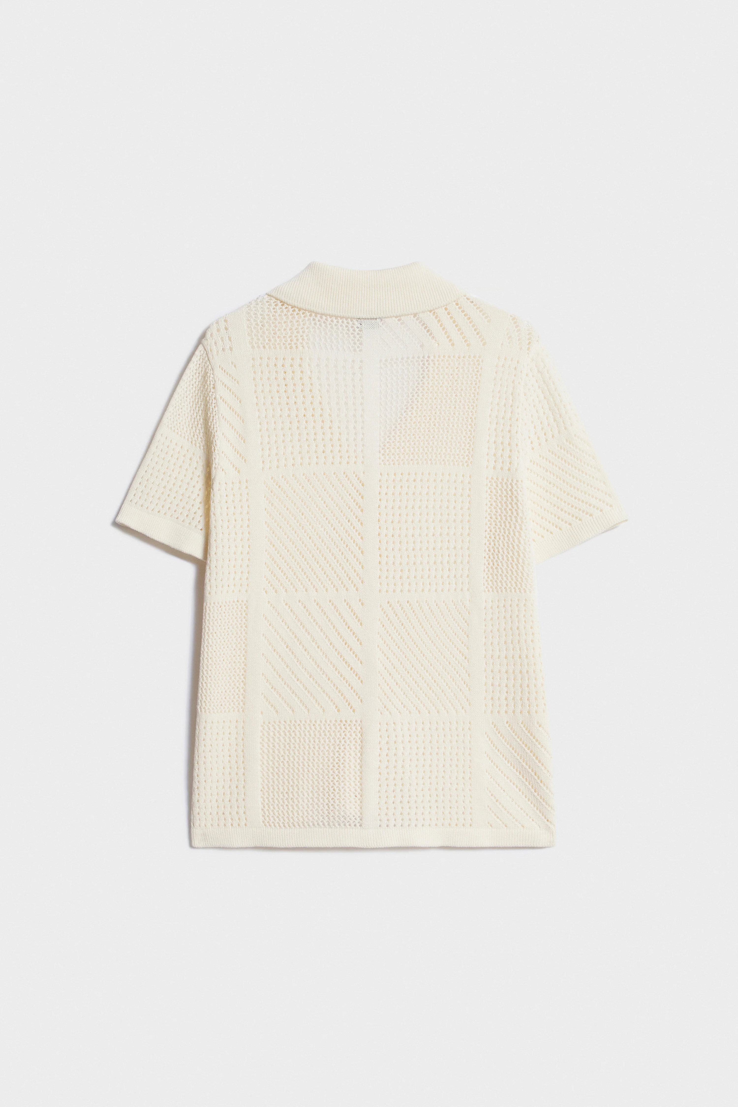 HOLE-KNIT COTTON CARDIGAN - Image 5