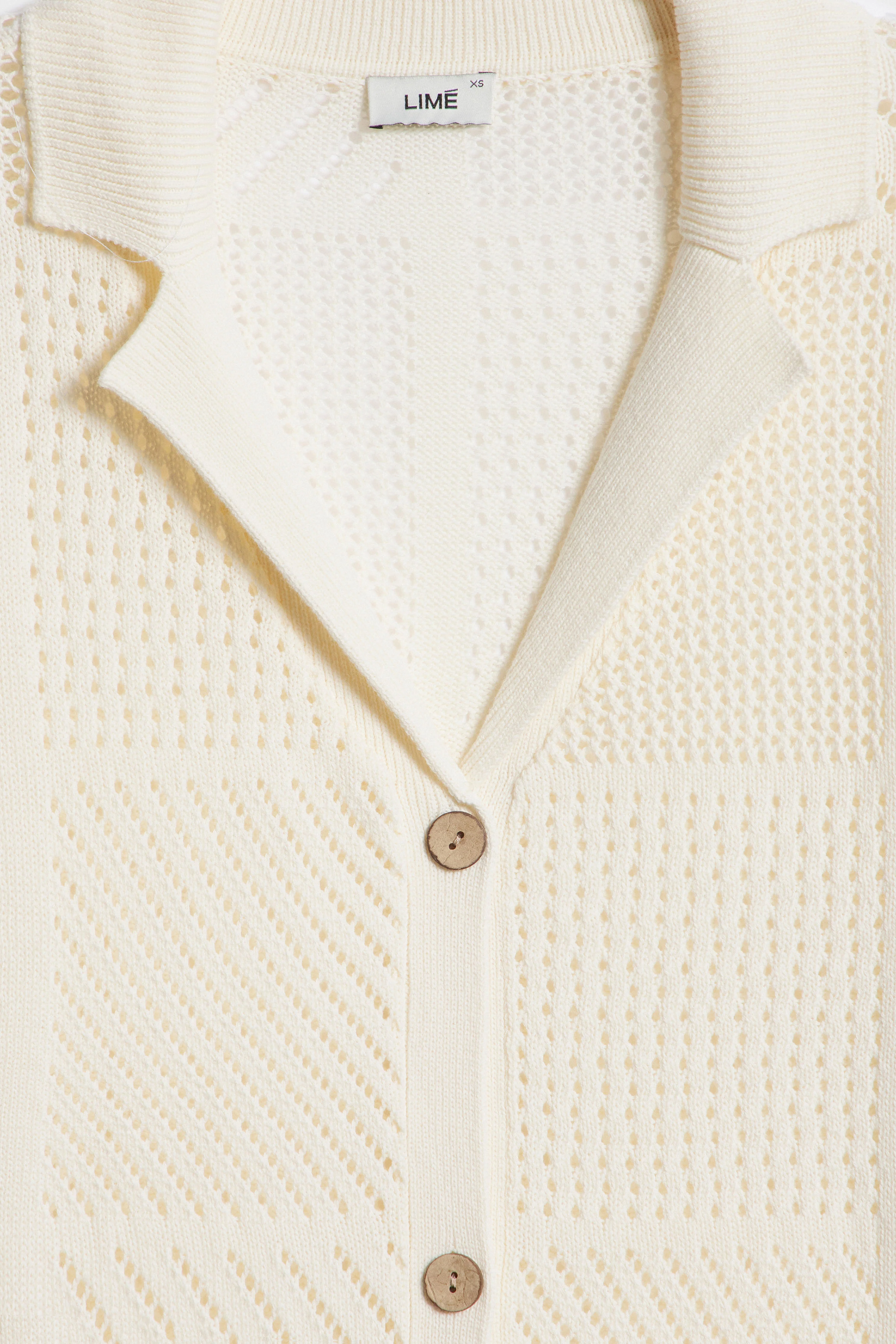 HOLE-KNIT COTTON CARDIGAN - Image 6