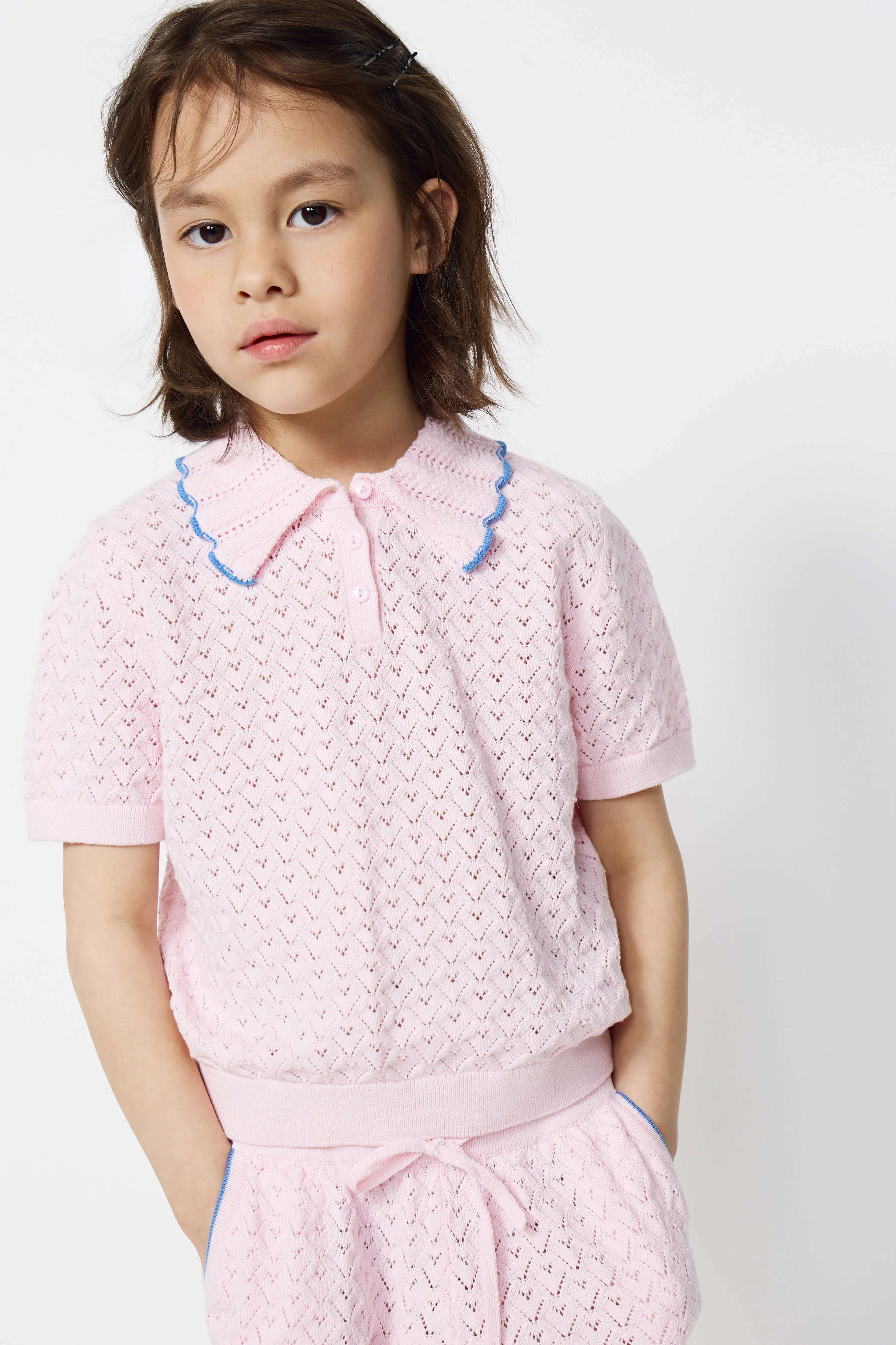 HOLE-KNIT COTTON JUMPER