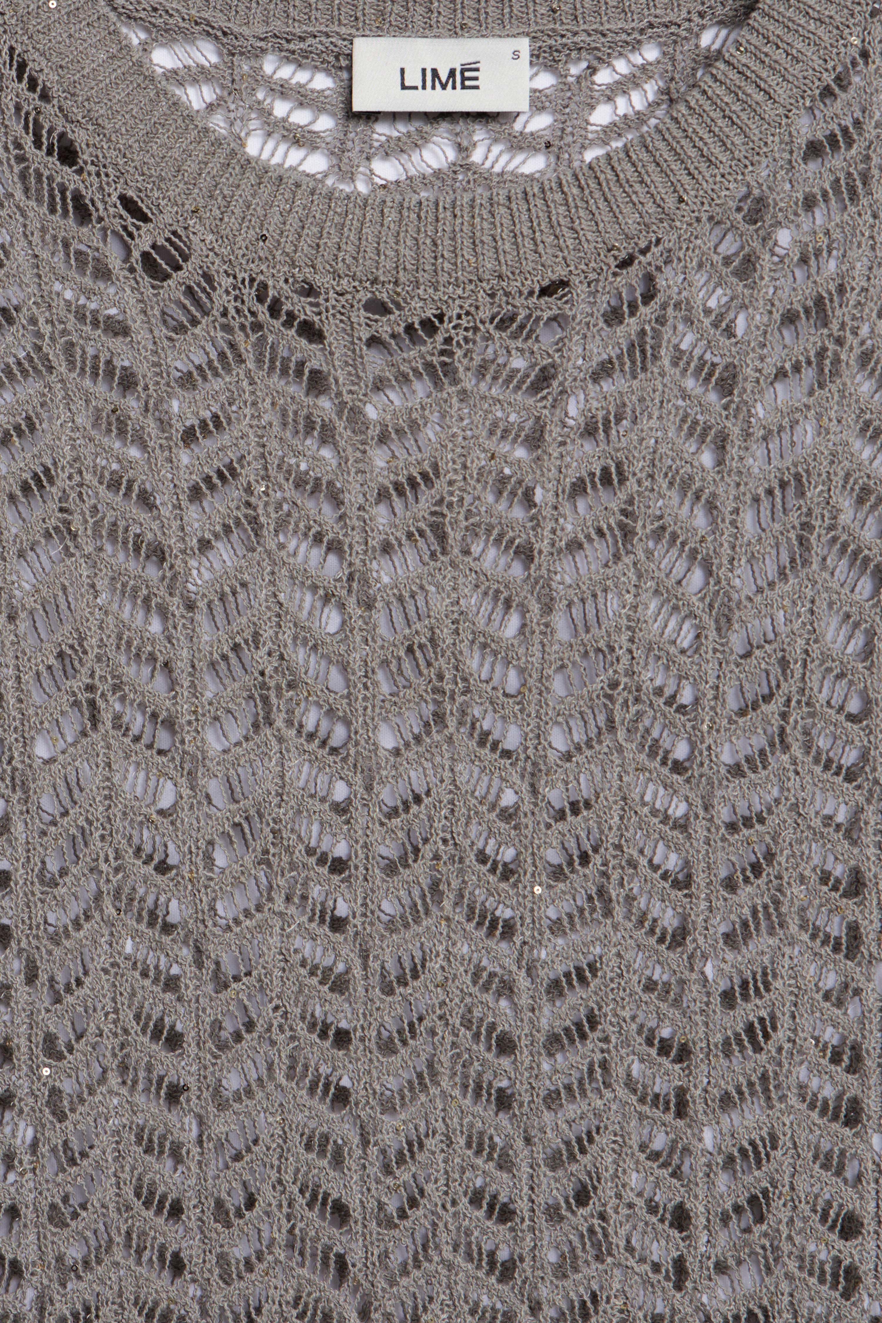 HOLE-KNIT COTTON-LINEN SWEATER - Image 6