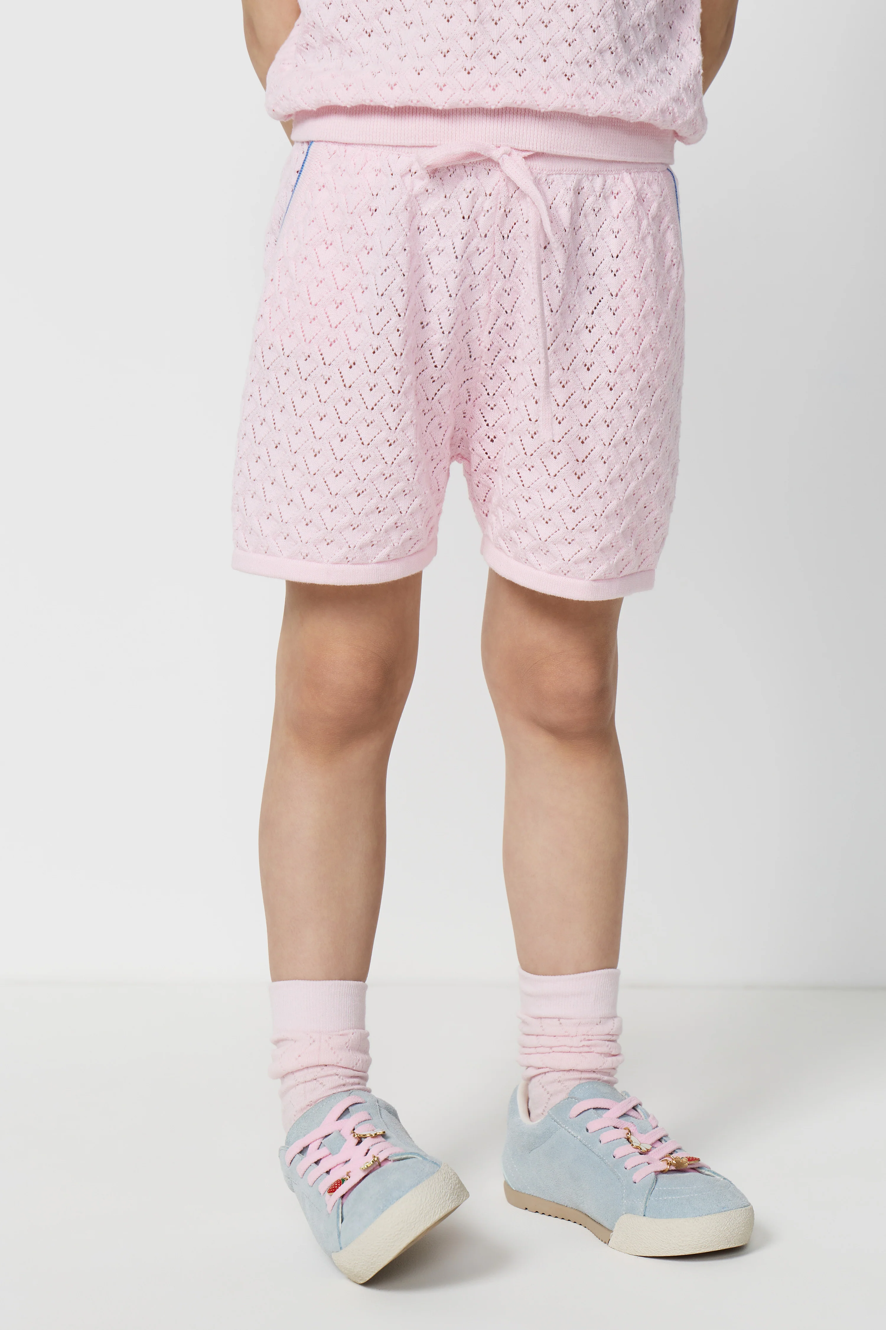 HOLE-KNIT COTTON SHORTS - Image 2