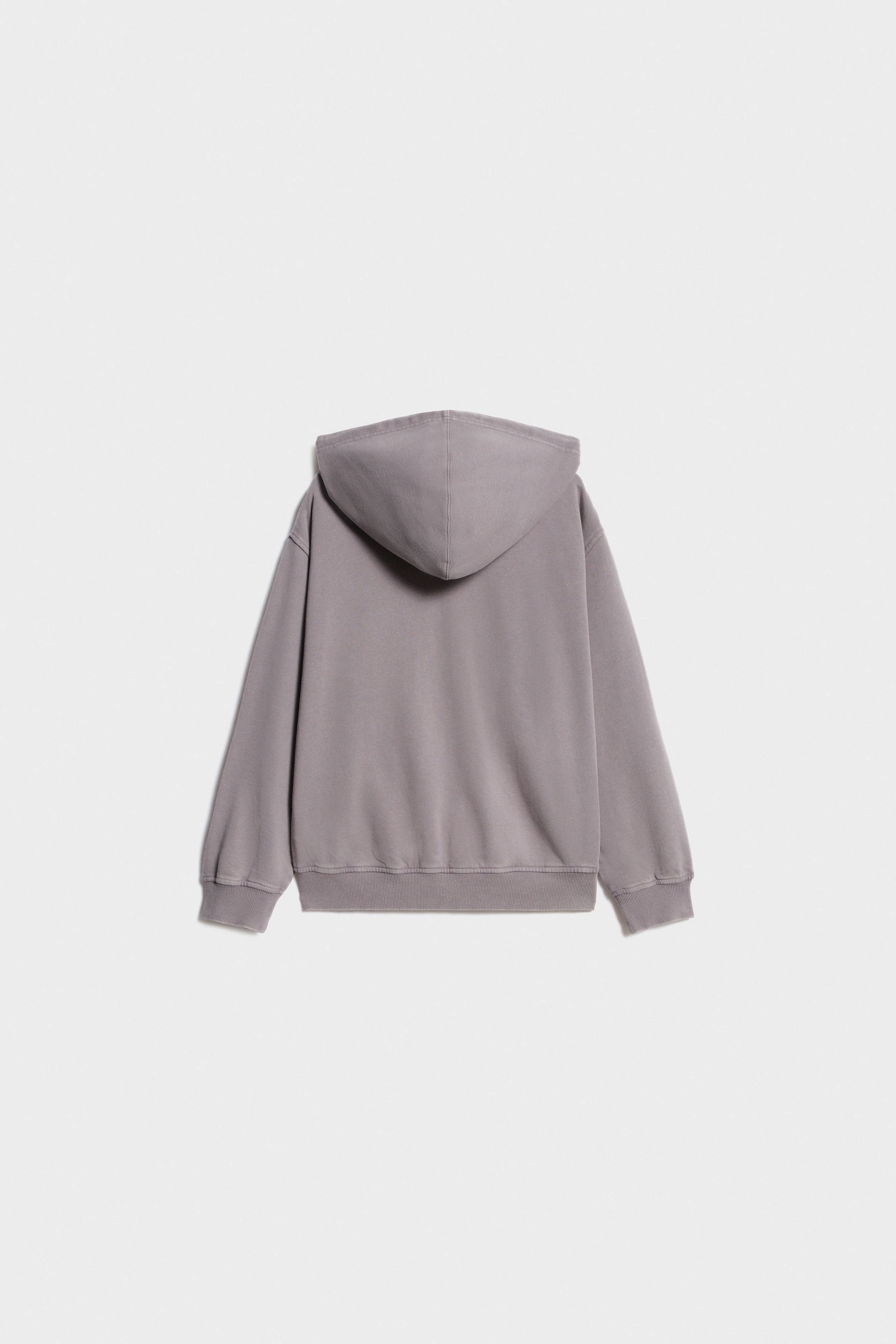 HOODED ZIP-UP SWEATSHIRT - Image 6