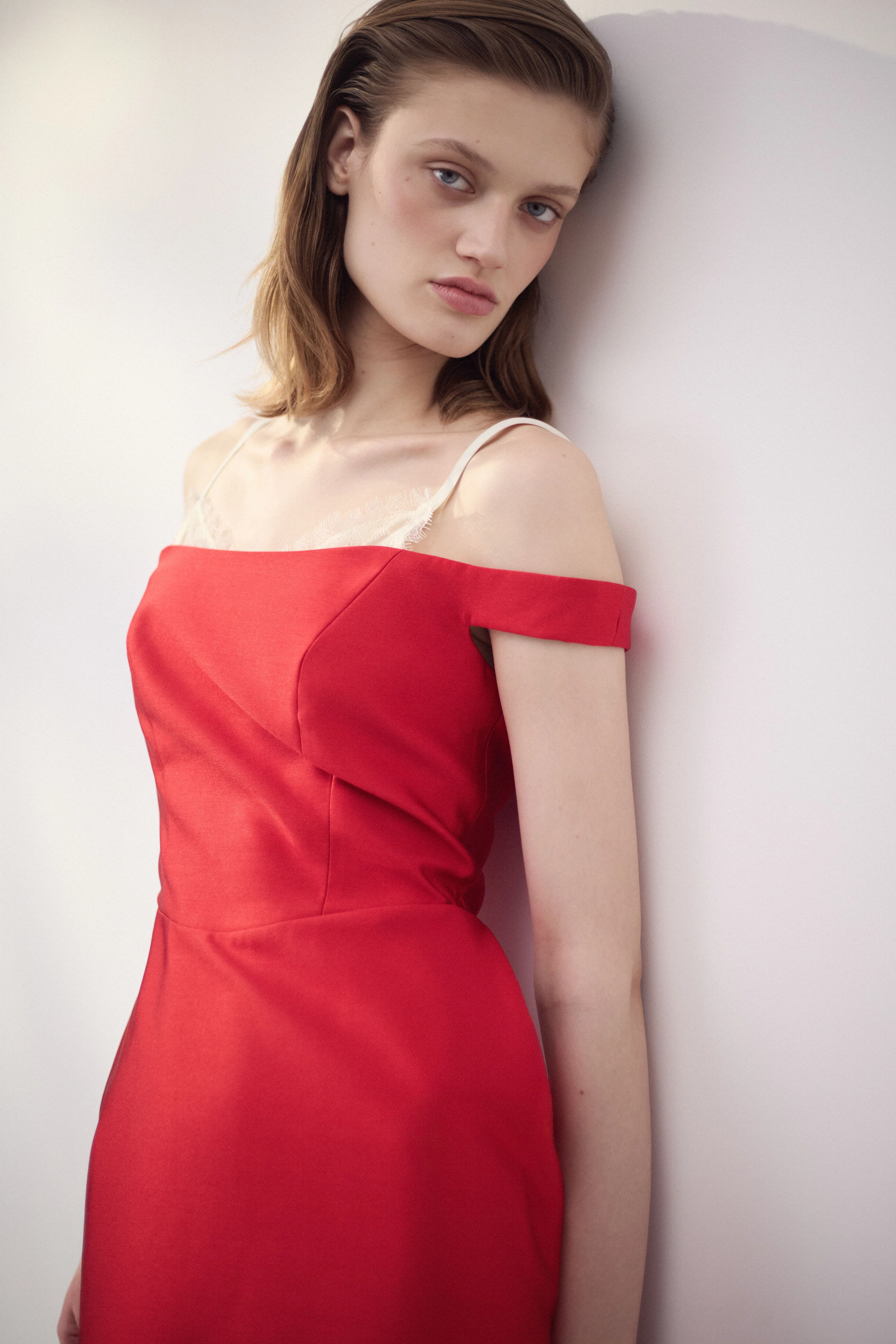 HOURGLASS SATIN DRESS