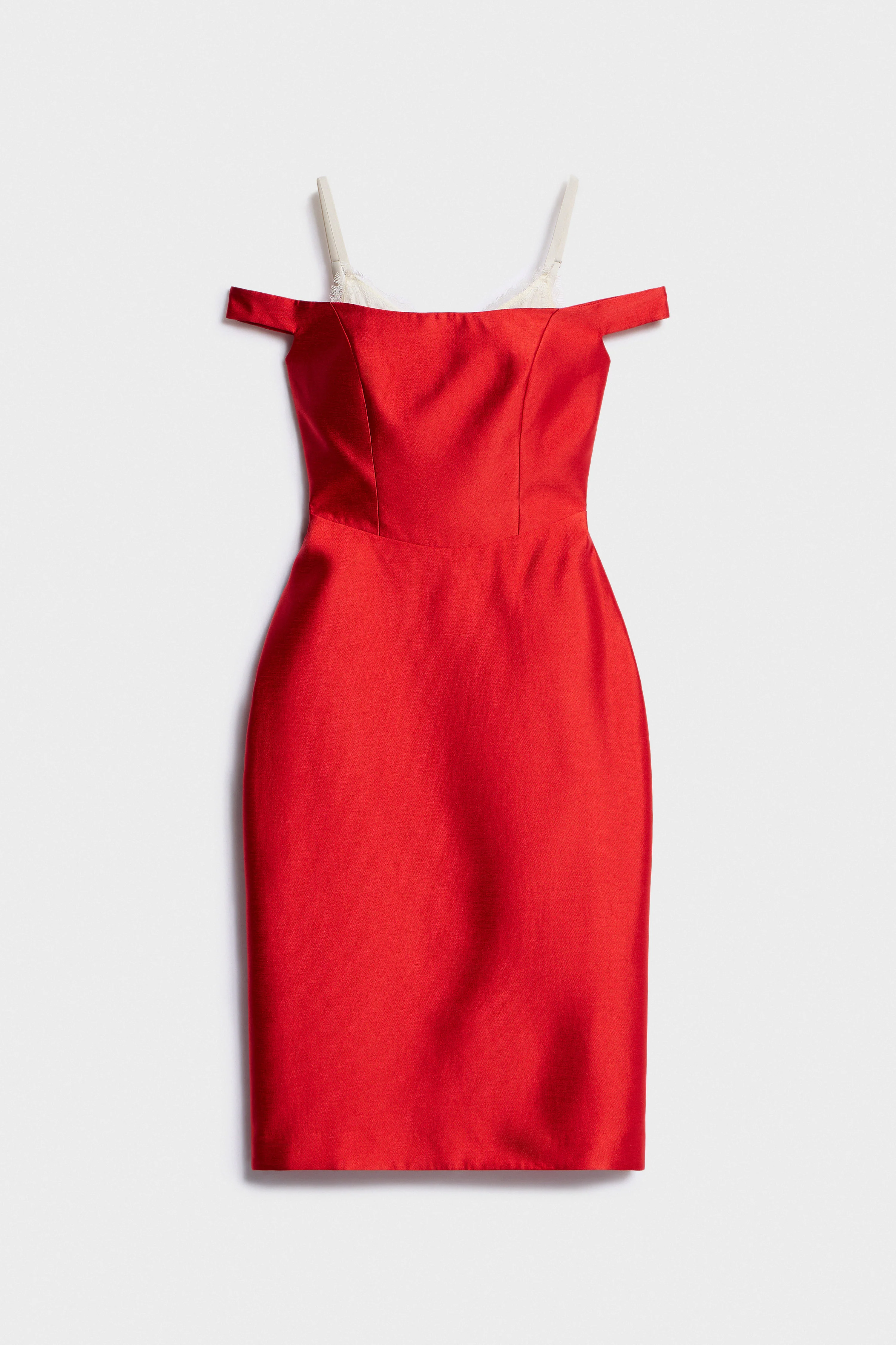 HOURGLASS SATIN DRESS - Image 4