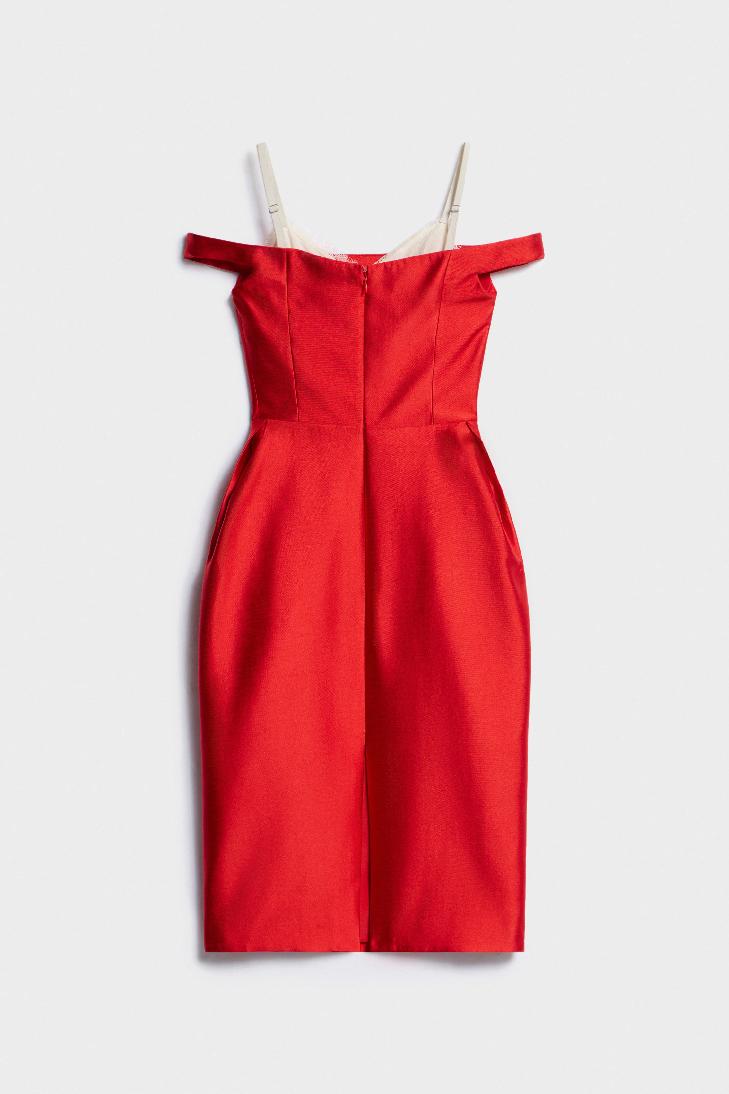 HOURGLASS SATIN DRESS - Image 5