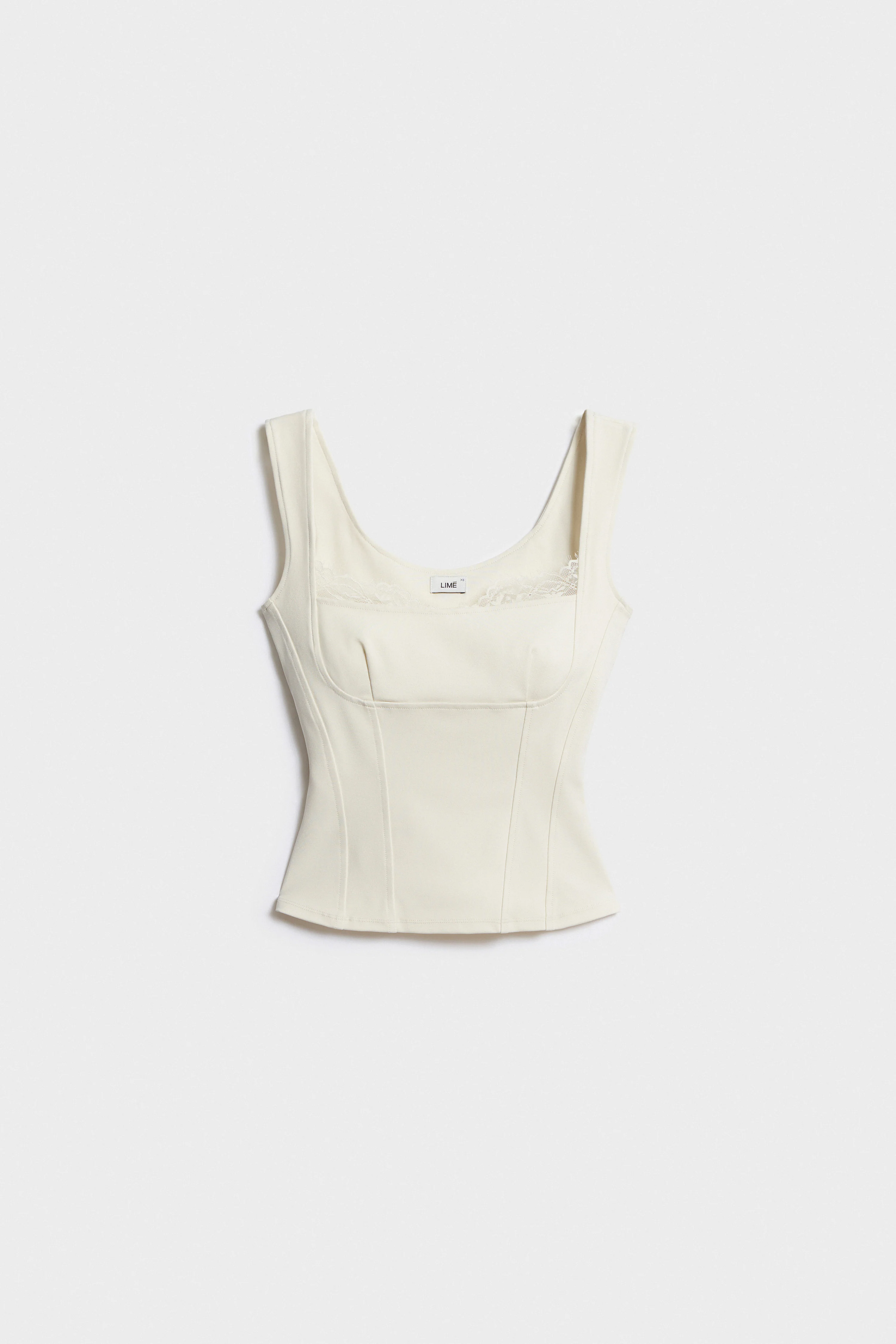 INTERLOCK AND LACE TOP - Image 4