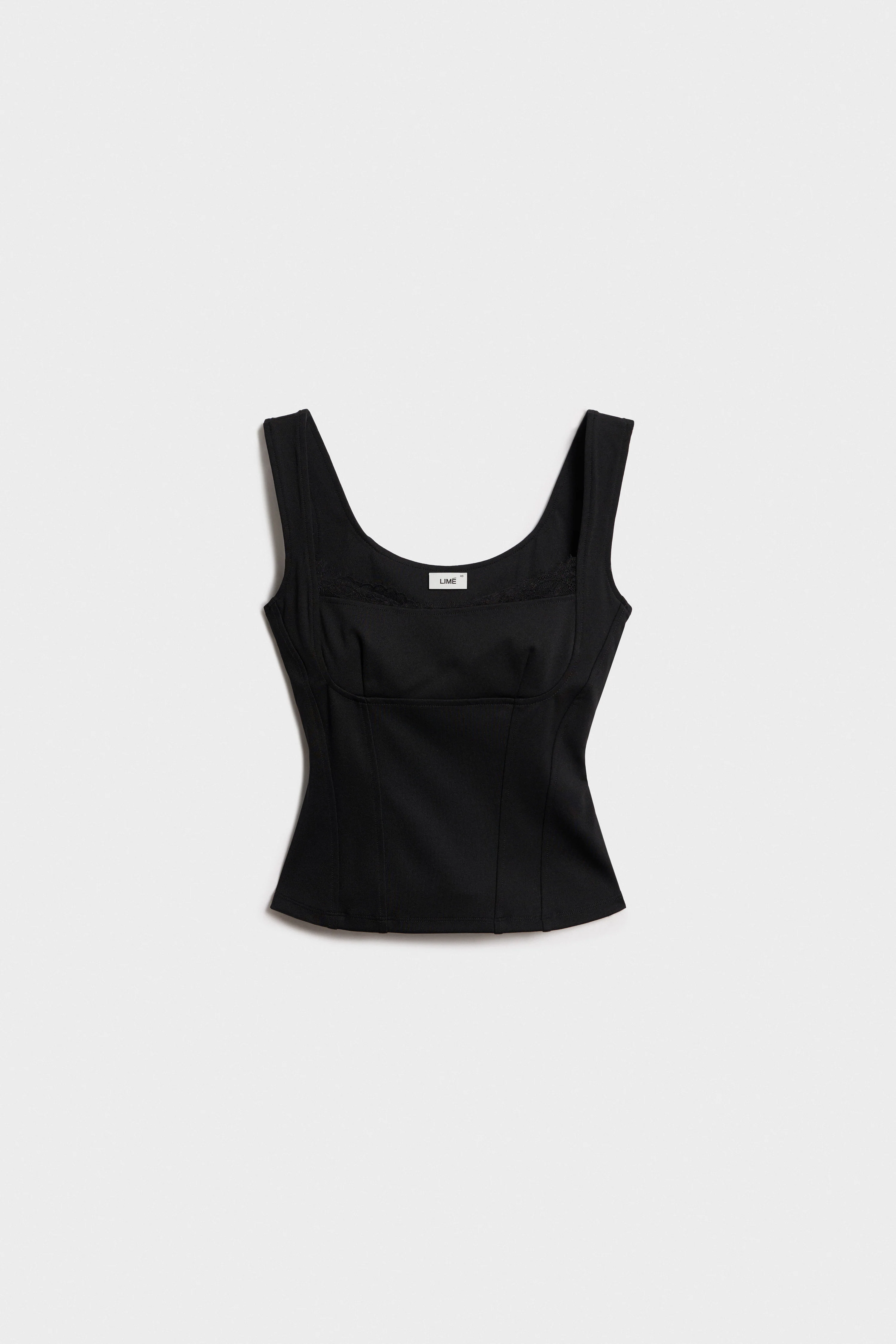 INTERLOCK AND LACE TOP - Image 3