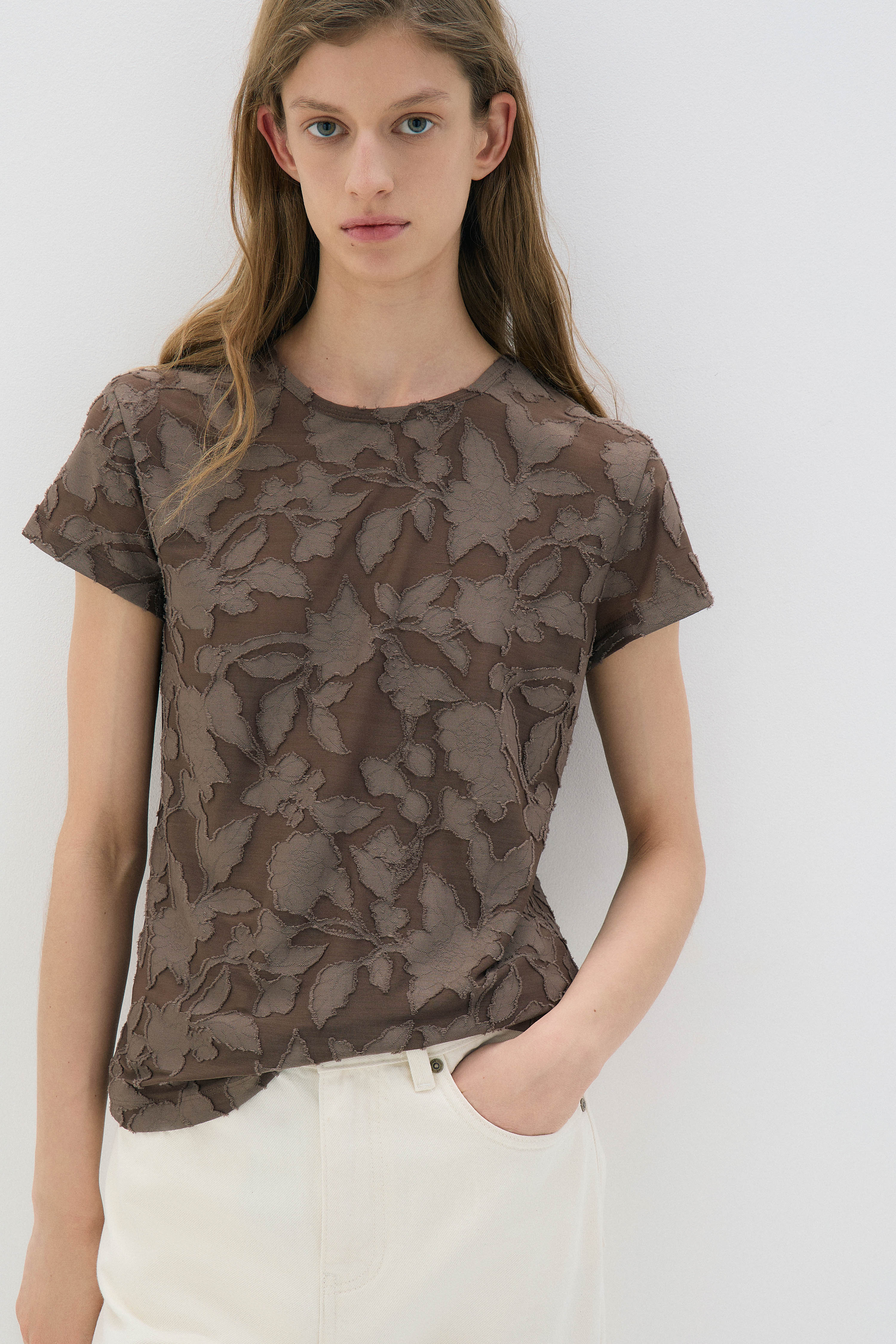 JACQUARD T-SHIRT
