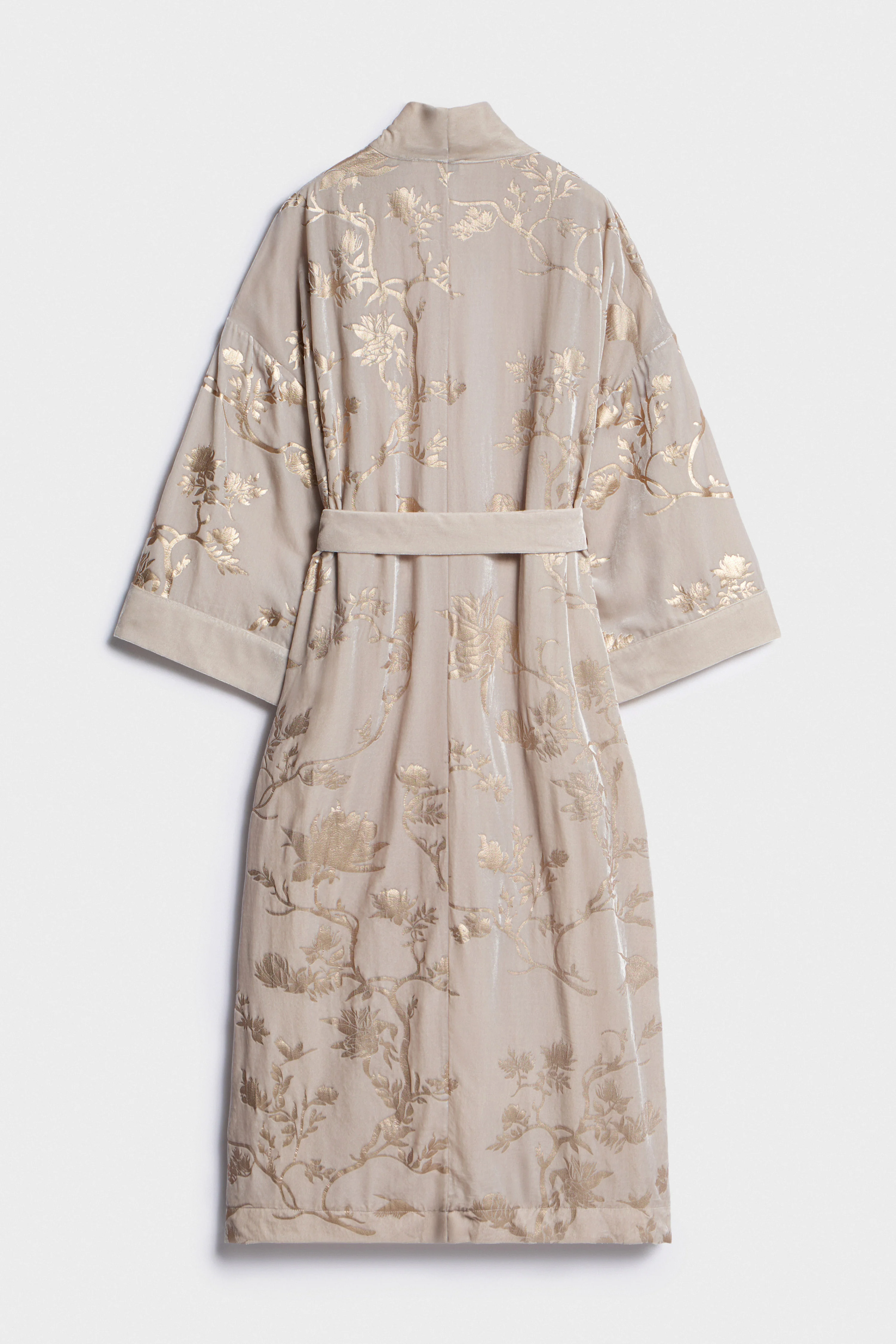 JACQUARD-WEAVE KIMONO-STYLE BLOUSE - Image 6