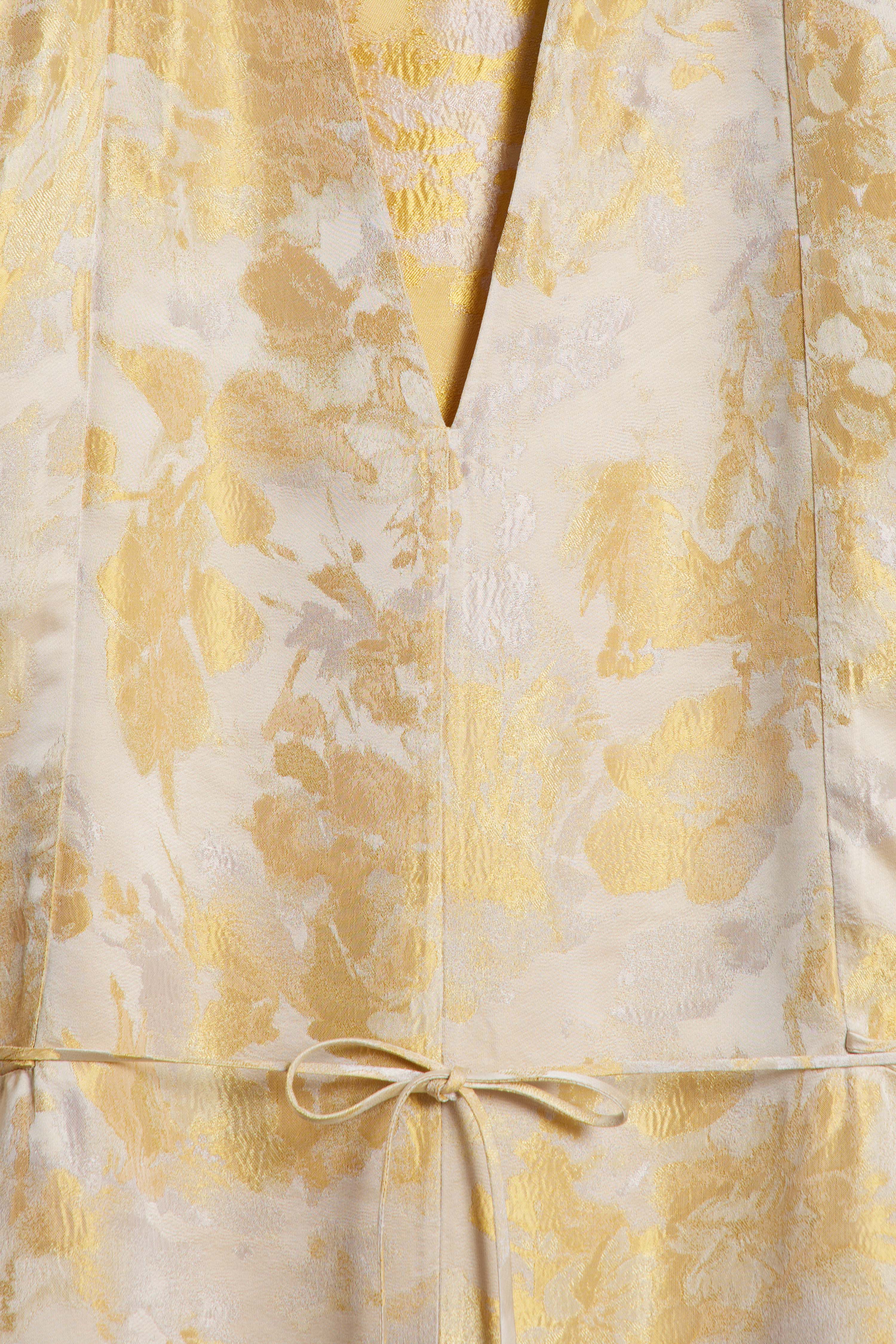JACQUARD-WEAVE KIMONO-STYLE DRESS - Image 6